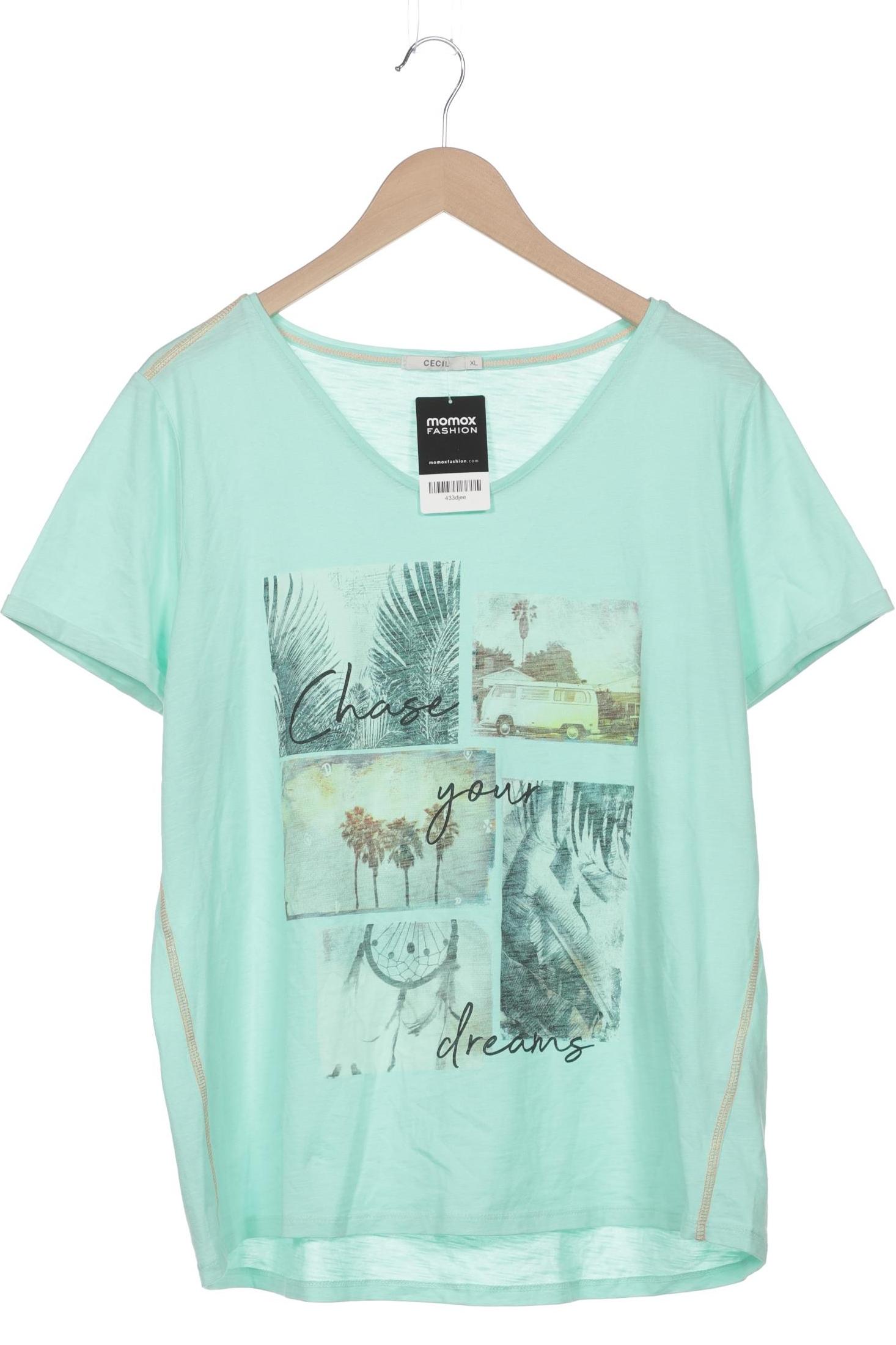 

Cecil Damen T-Shirt, hellgrün, Gr. 44