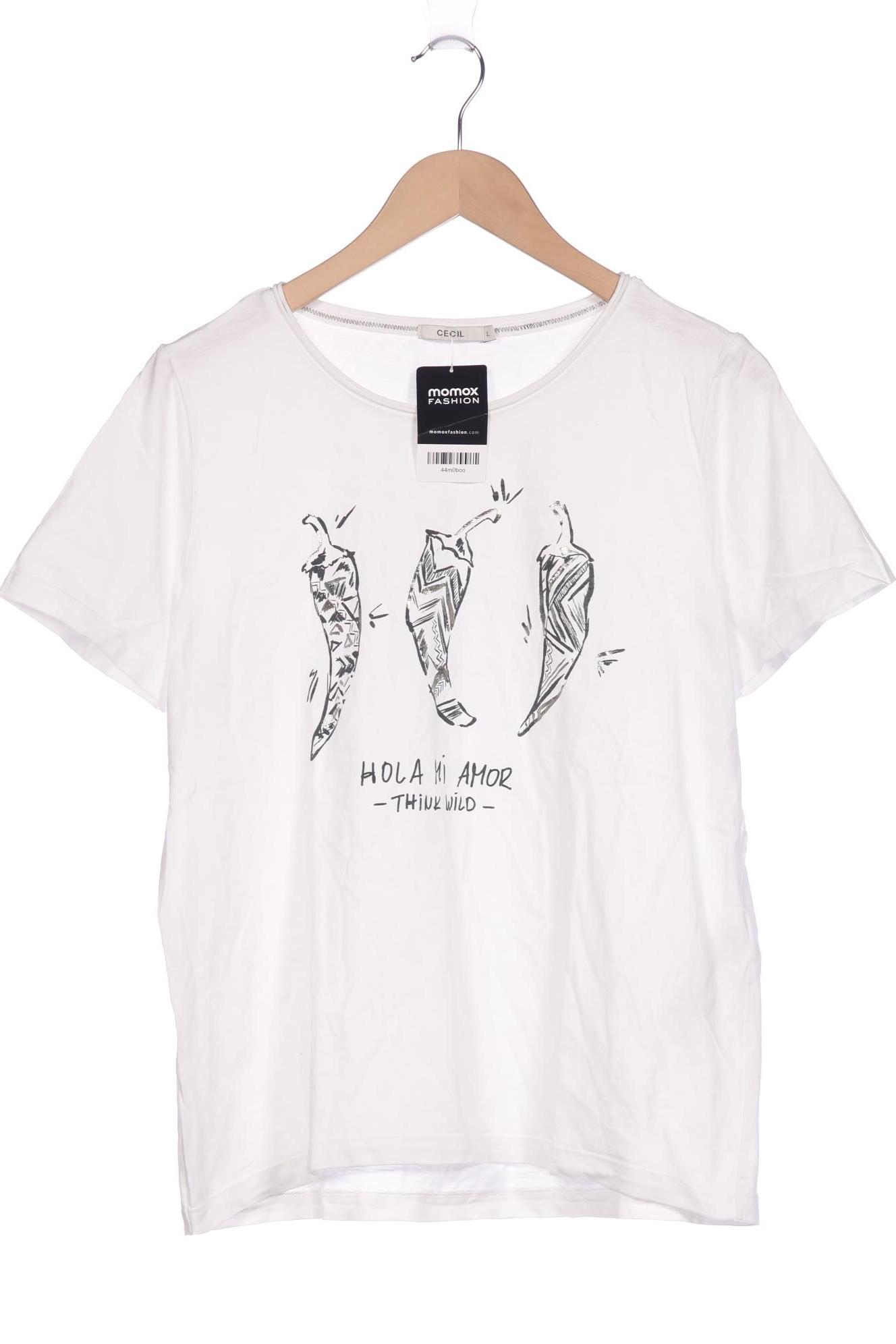 

Cecil Damen T-Shirt, weiß, Gr. 42