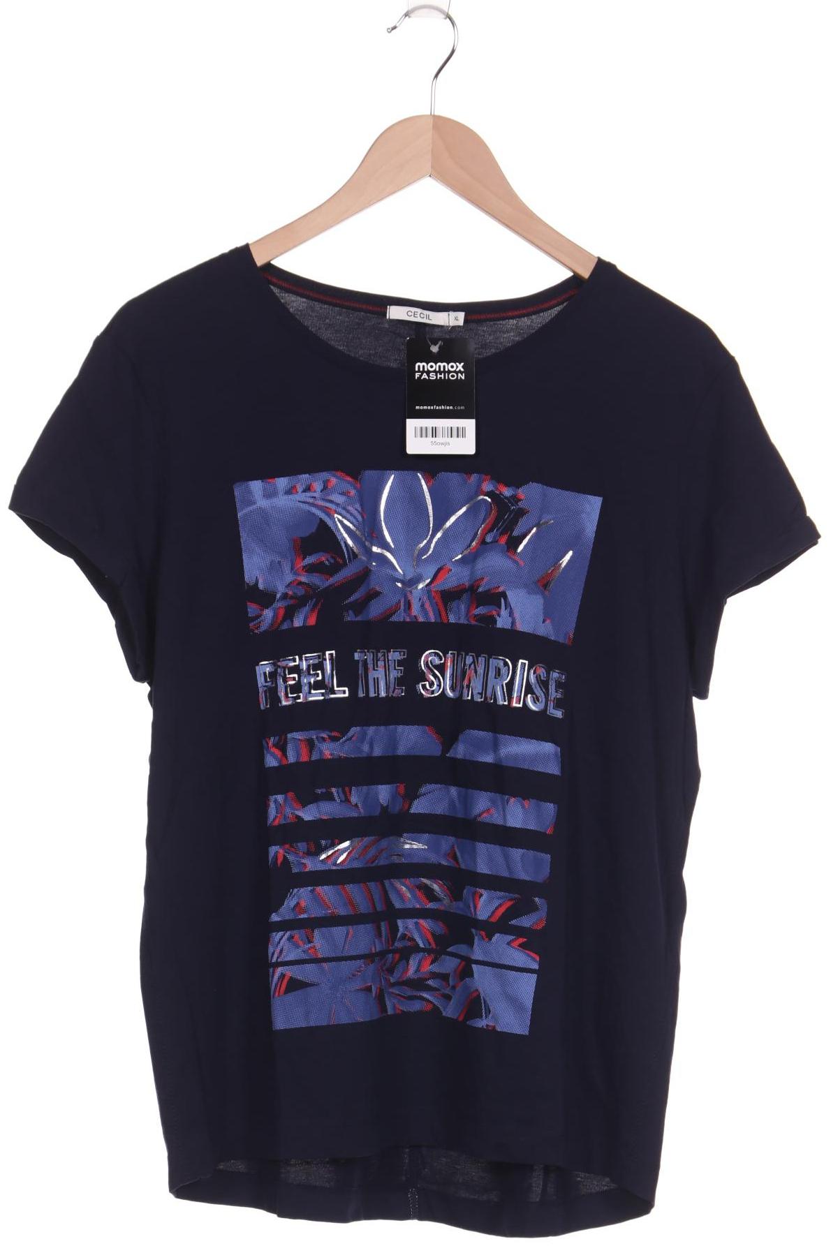 

CECIL Damen T-Shirt, marineblau