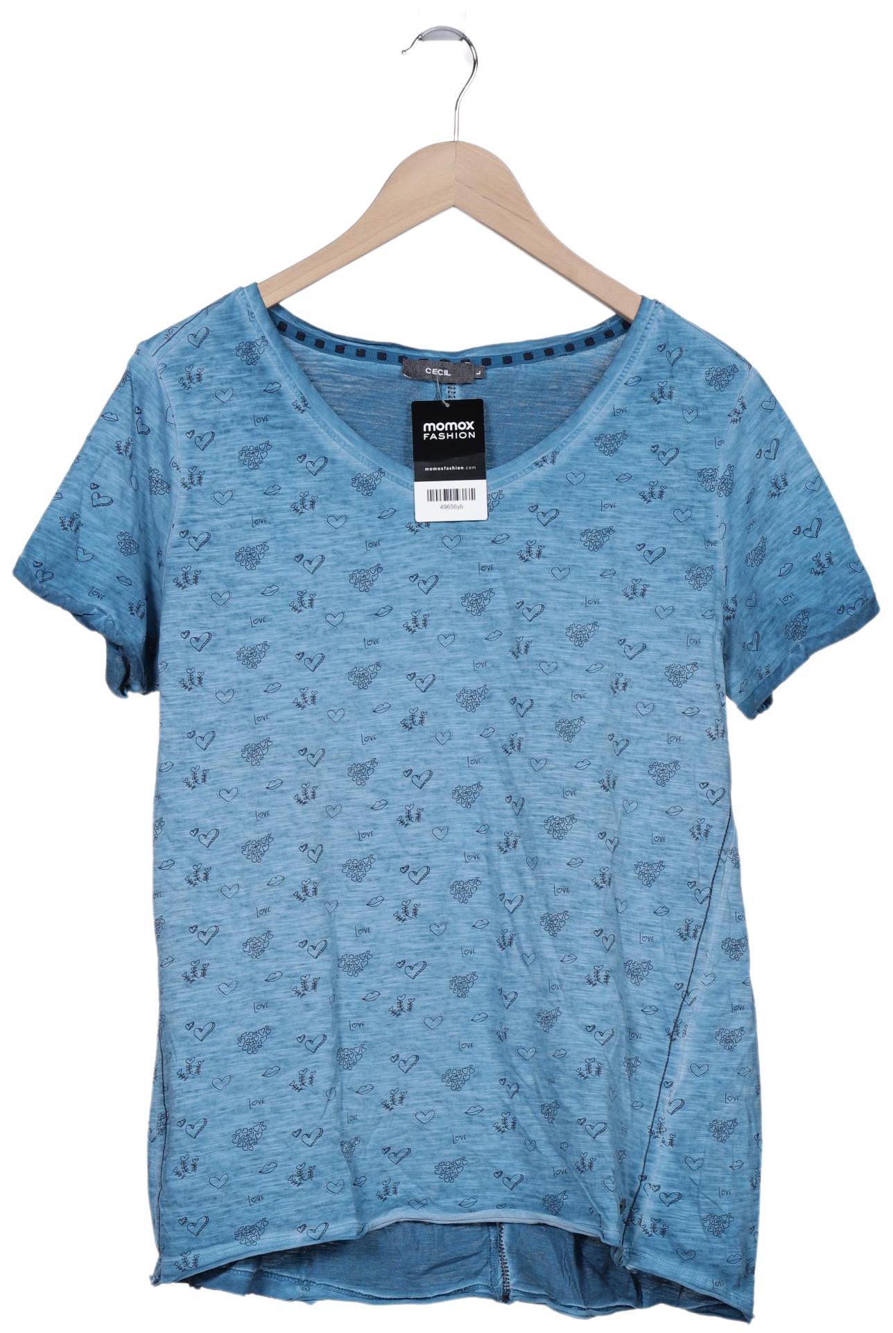 

Cecil Damen T-Shirt, blau, Gr. 42