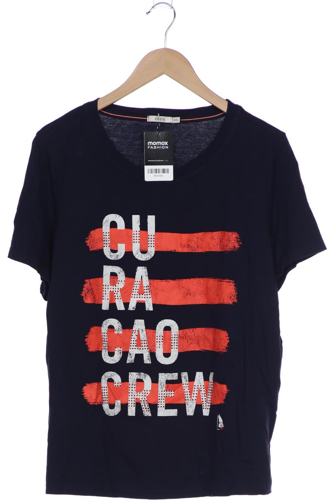 

Cecil Damen T-Shirt, marineblau, Gr. 46