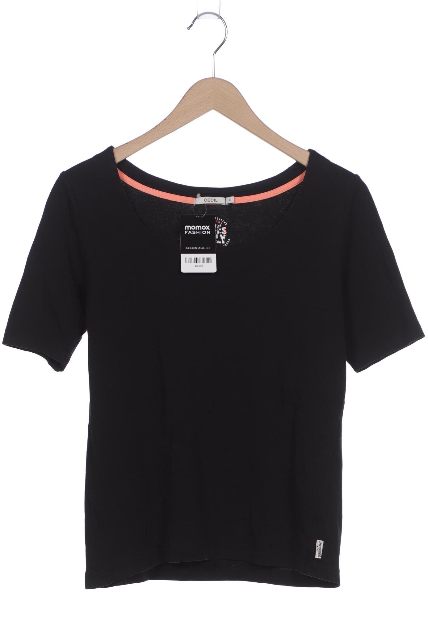 

Cecil Damen T-Shirt, schwarz, Gr. 36