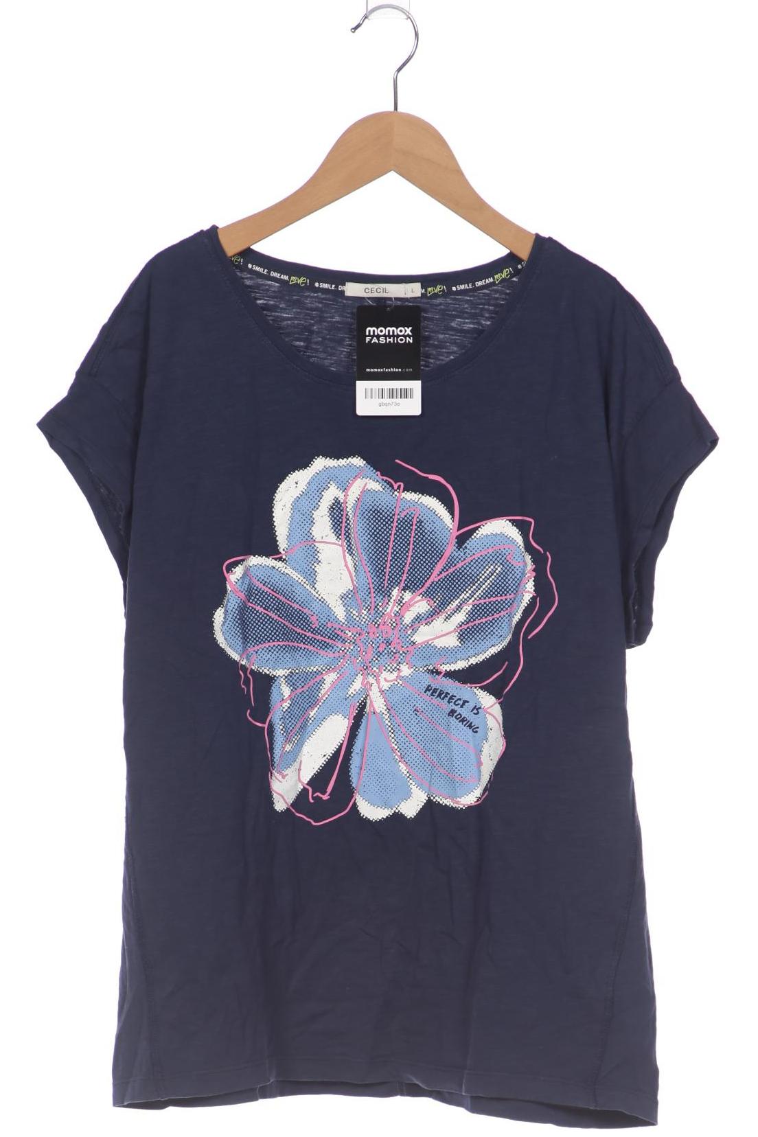 

Cecil Damen T-Shirt, marineblau, Gr. 42