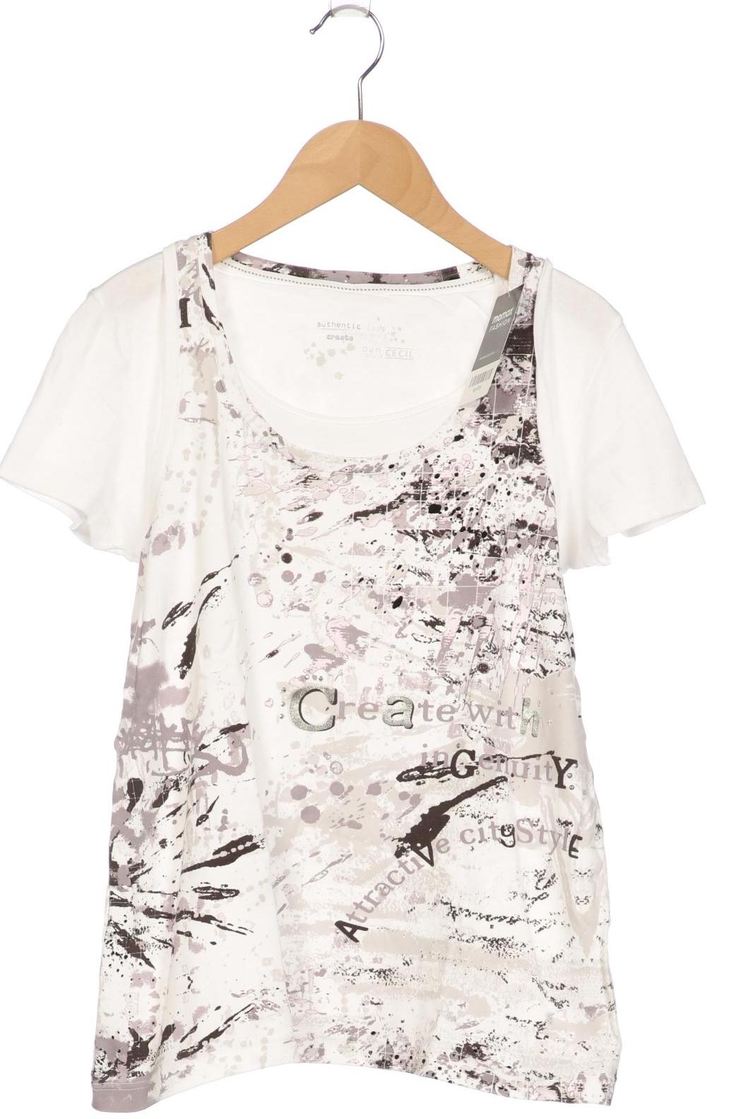 

Cecil Damen T-Shirt, weiß, Gr. 36