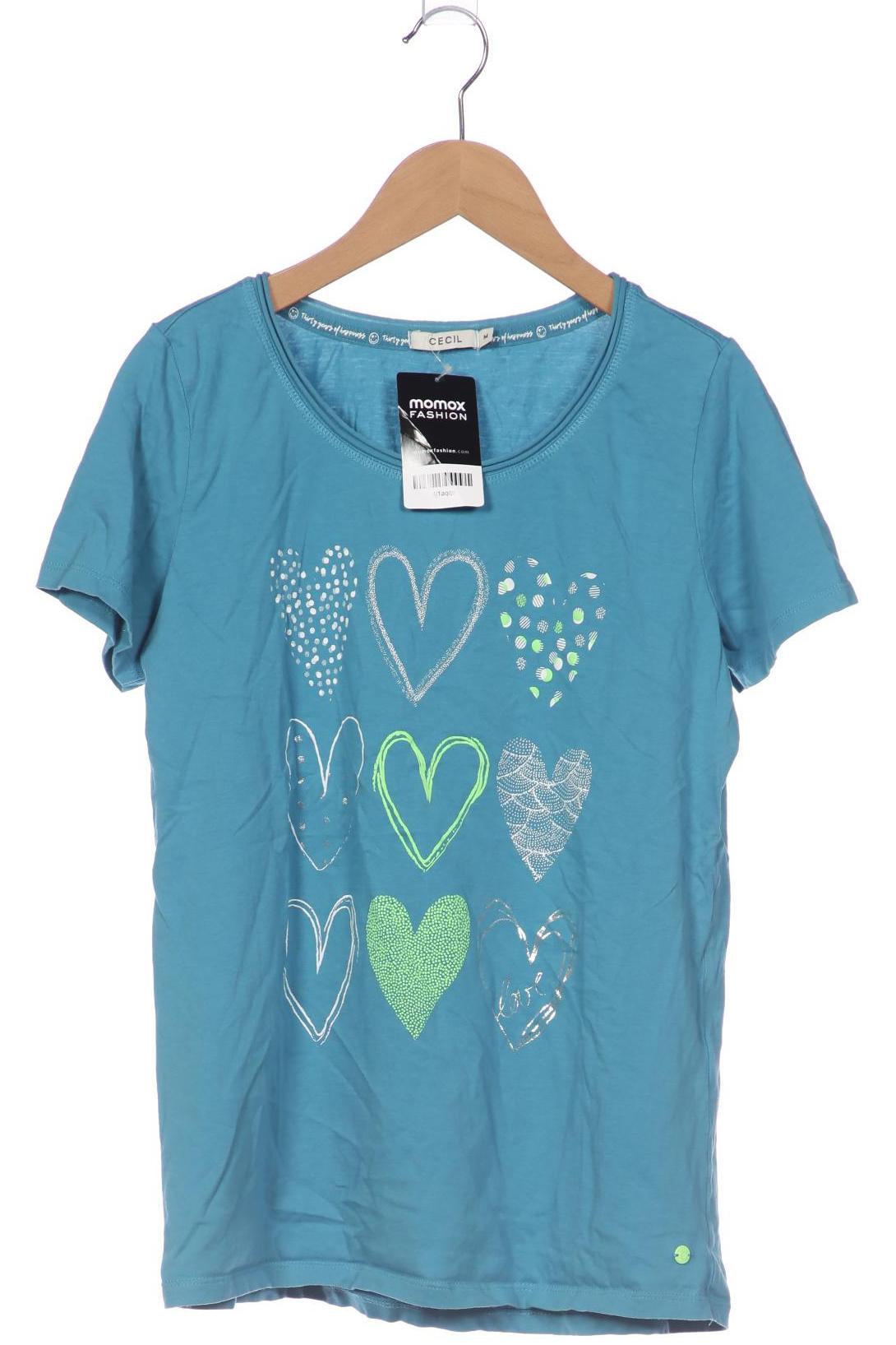 

Cecil Damen T-Shirt, blau, Gr. 38