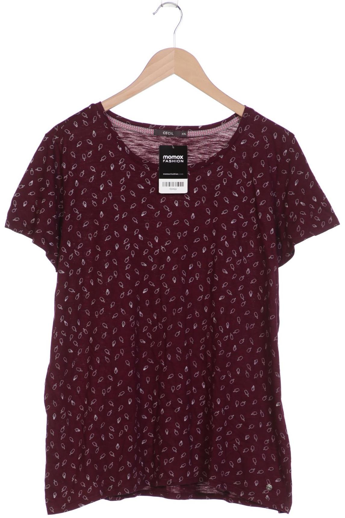 

Cecil Damen T-Shirt, bordeaux, Gr. 46