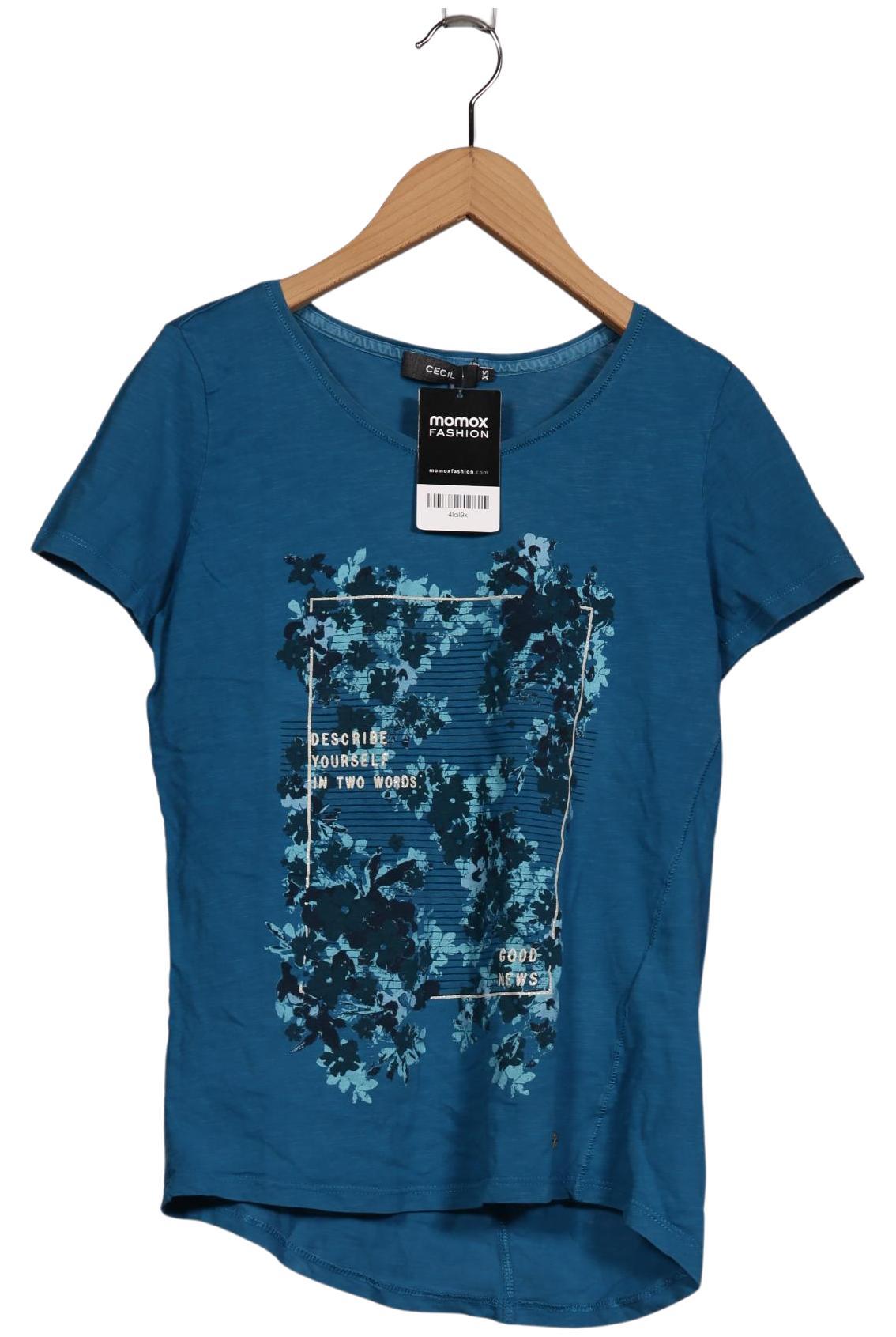 

Cecil Damen T-Shirt, blau, Gr. 34