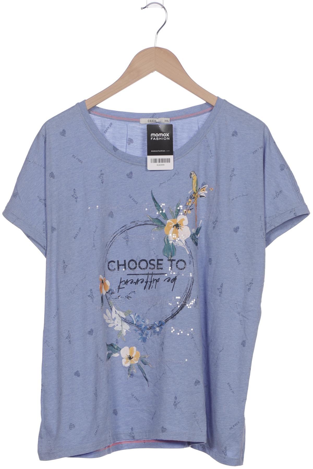 

Cecil Damen T-Shirt, blau, Gr. 46