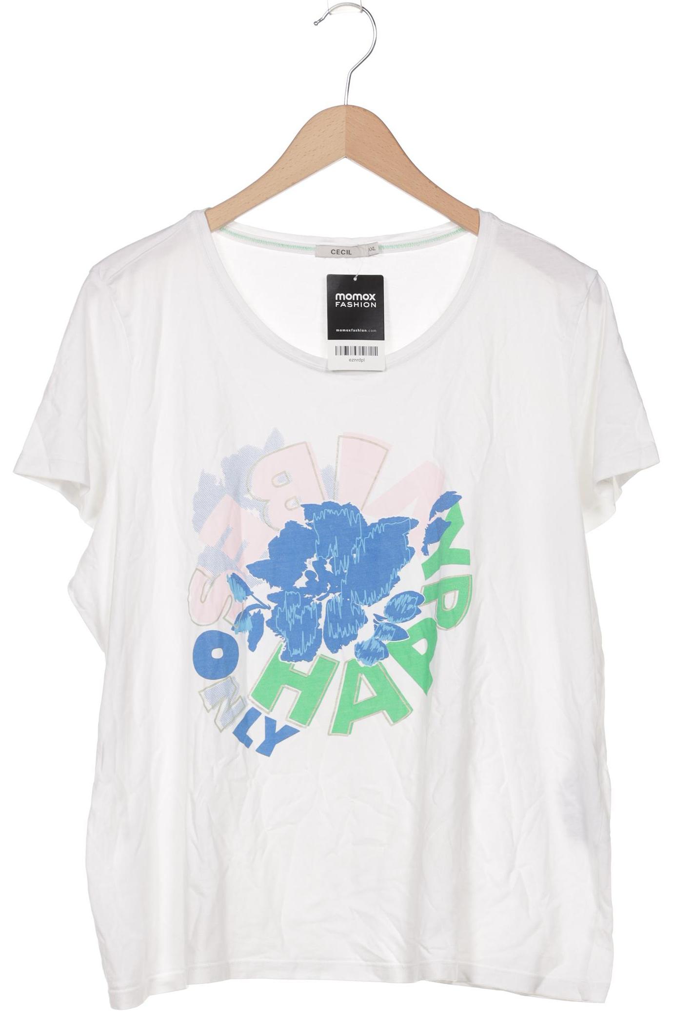 

Cecil Damen T-Shirt, weiß, Gr. 46