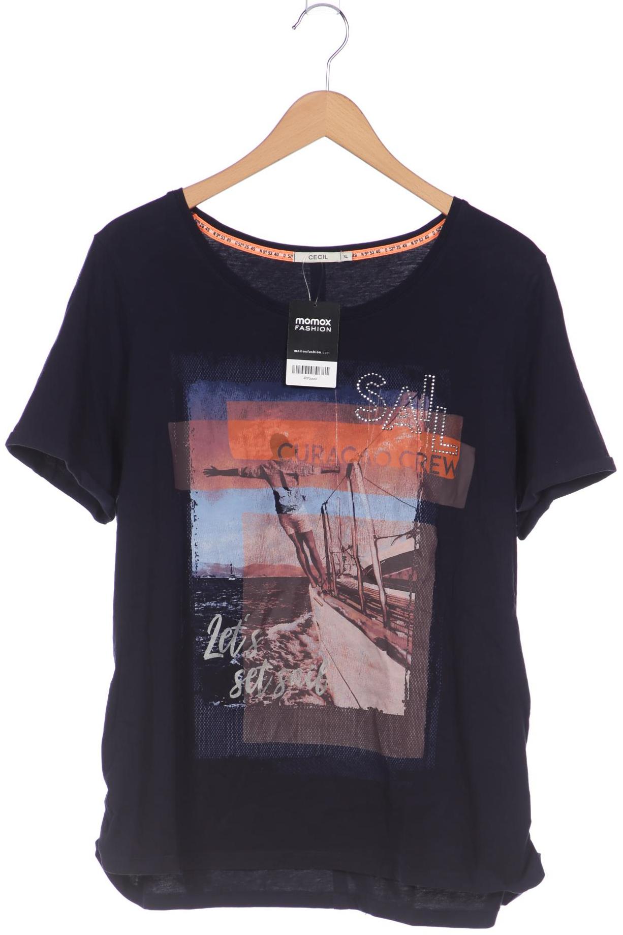 

Cecil Damen T-Shirt, marineblau, Gr. 44