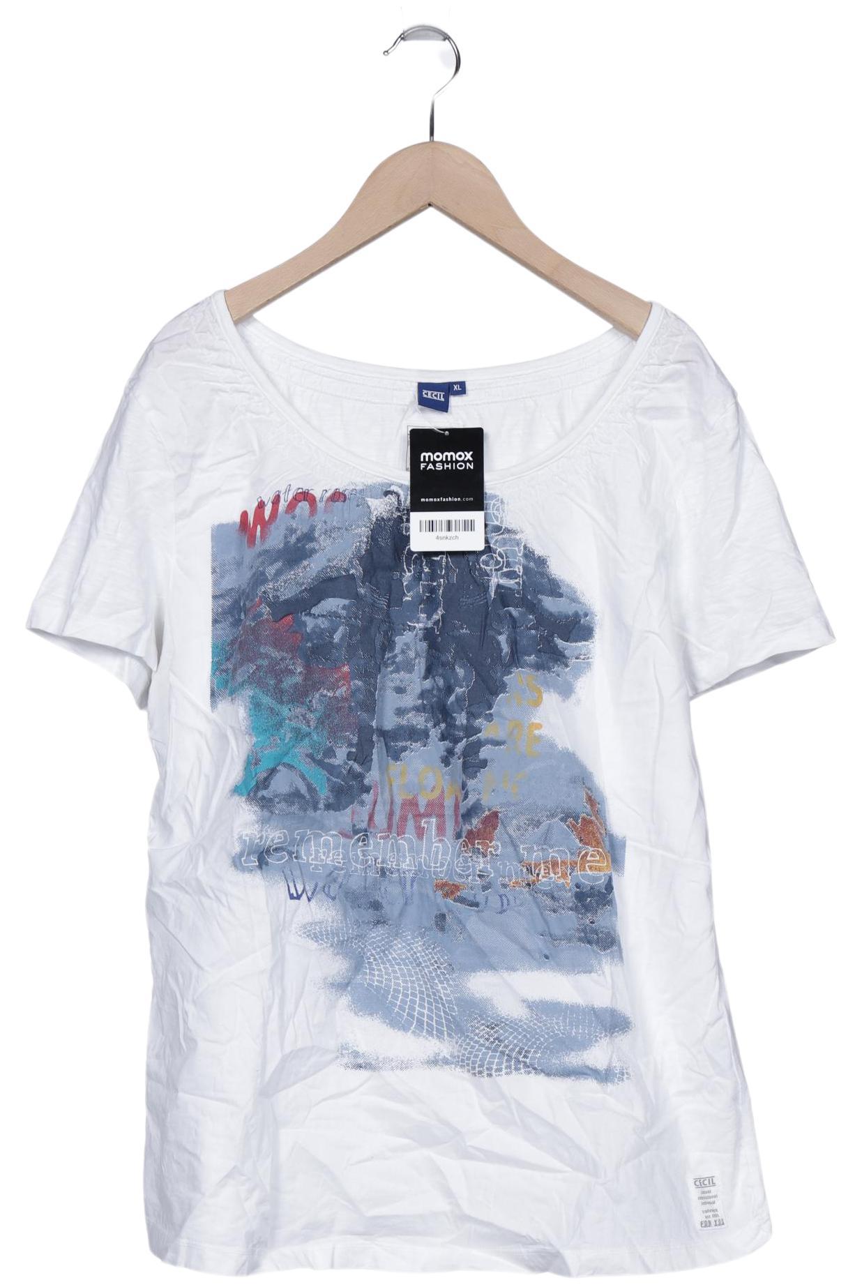 

Cecil Damen T-Shirt, weiß, Gr. 44