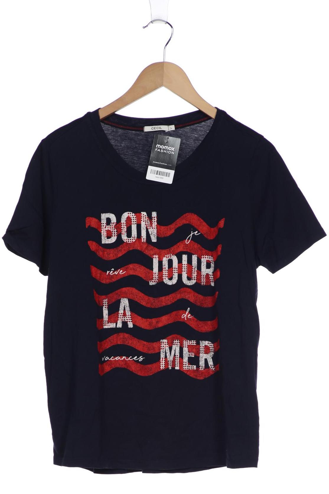 

CECIL Damen T-Shirt, marineblau