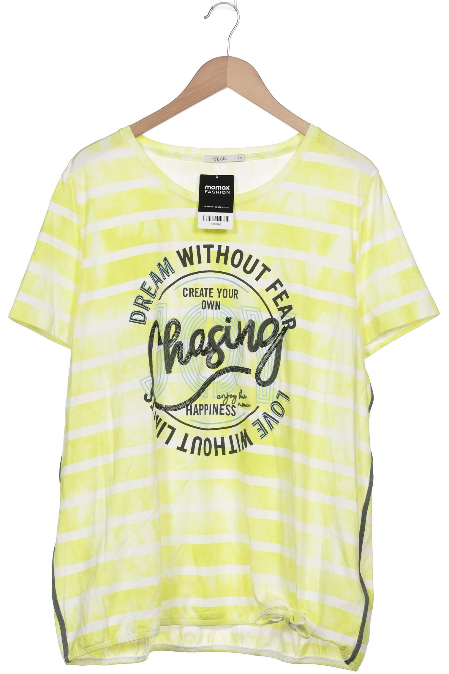 

Cecil Damen T-Shirt, hellgrün, Gr. 46