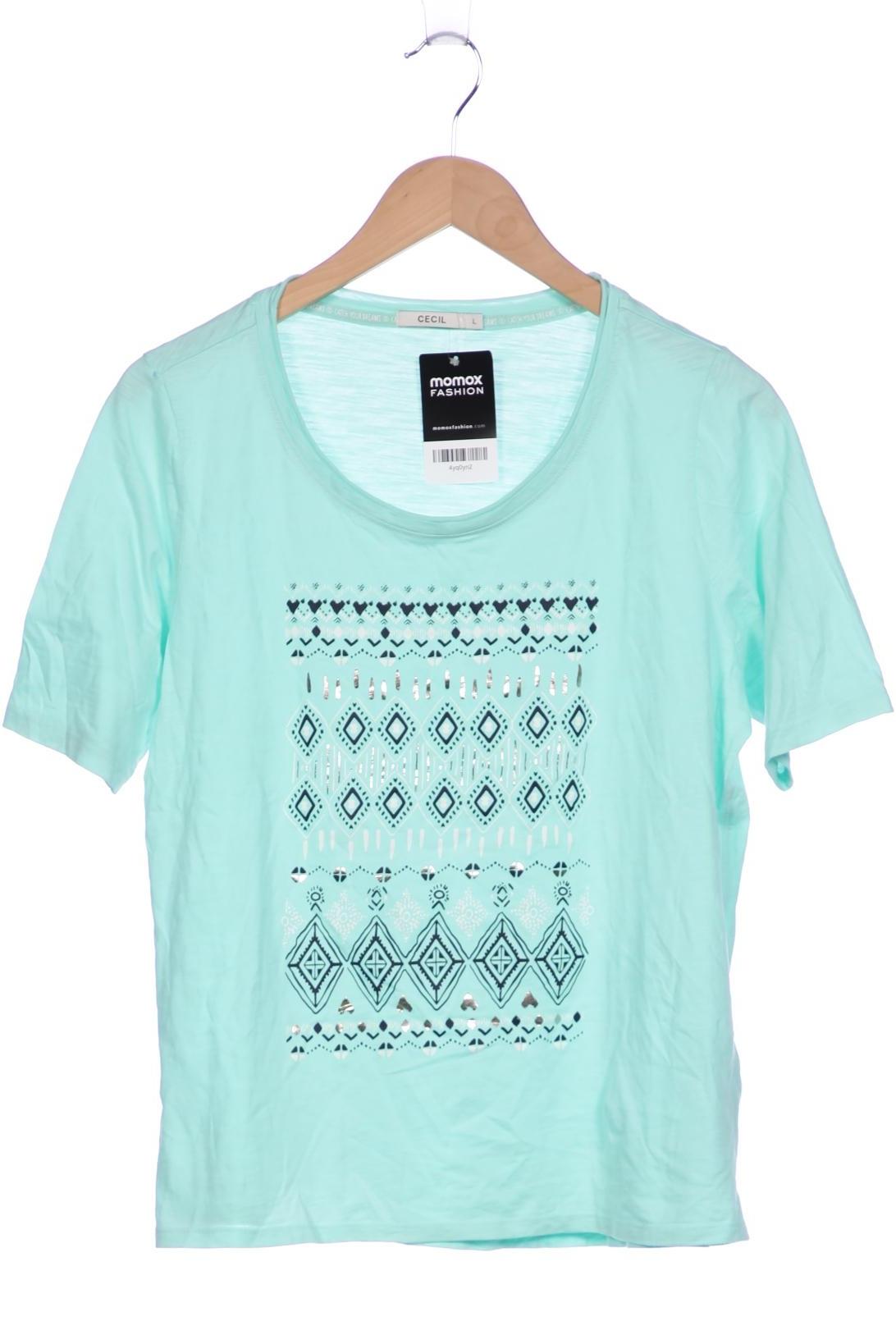 

Cecil Damen T-Shirt, hellgrün, Gr. 42