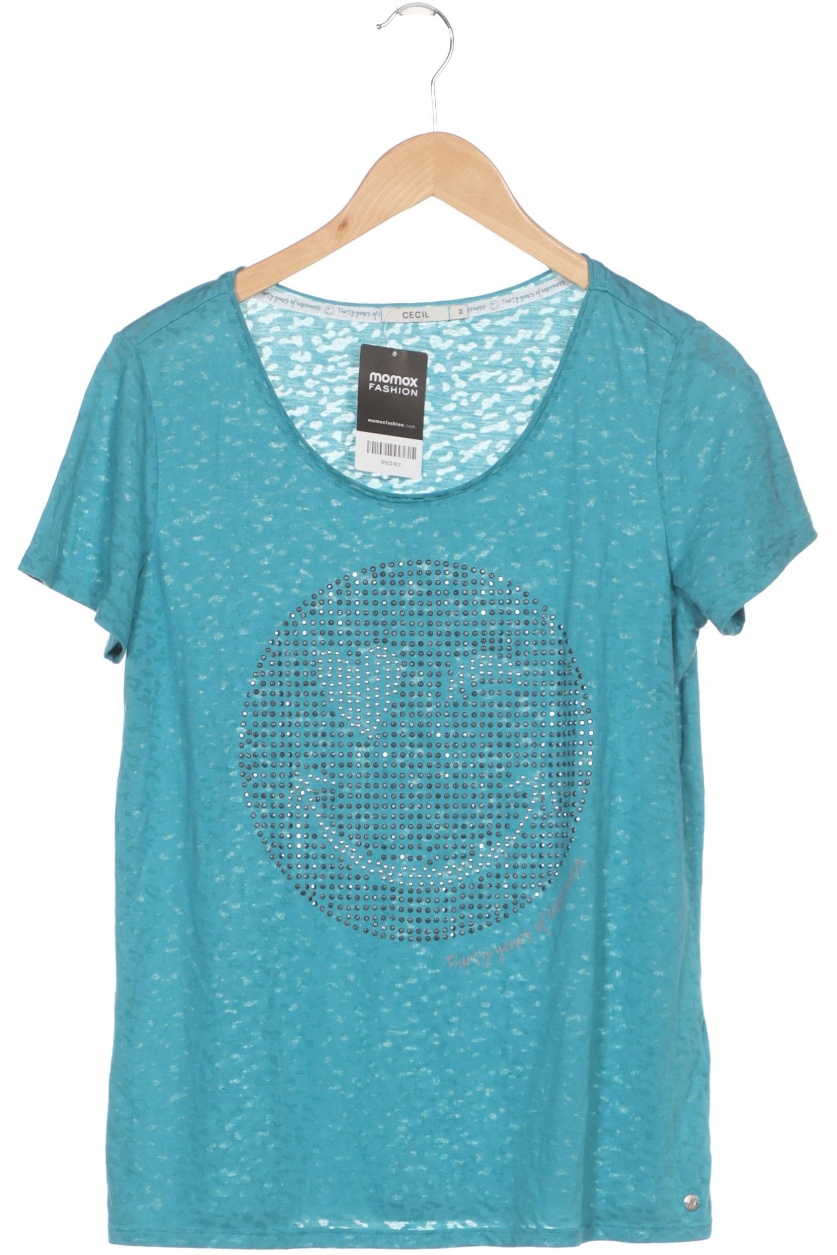 

Cecil Damen T-Shirt, blau, Gr. 38