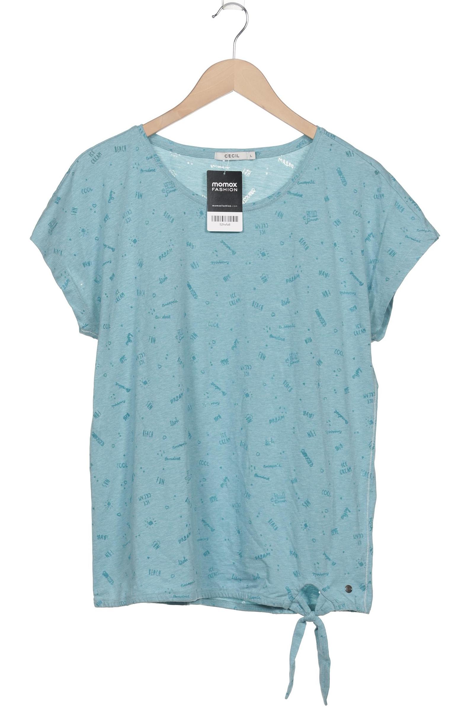 

Cecil Damen T-Shirt, blau, Gr. 42