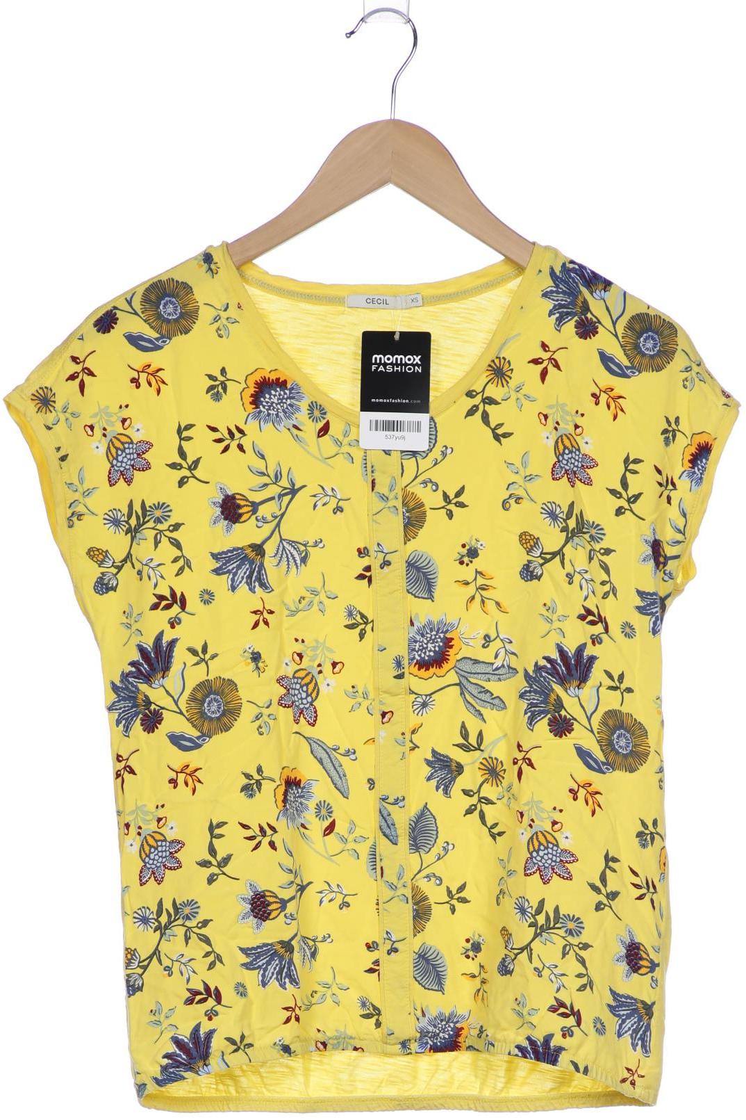 

Cecil Damen T-Shirt, gelb, Gr. 34