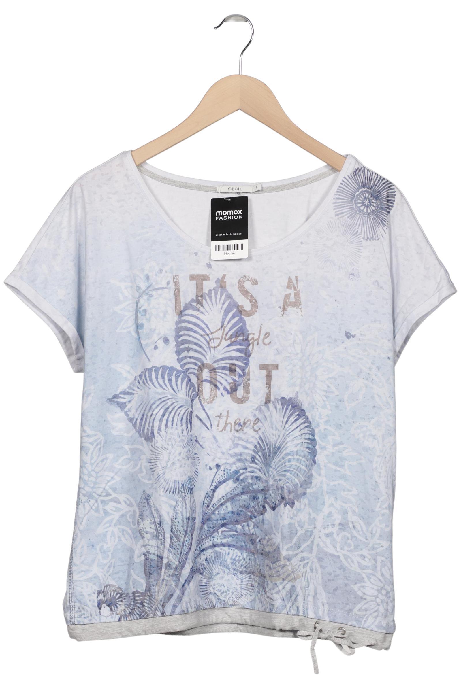 

Cecil Damen T-Shirt, hellblau, Gr. 42