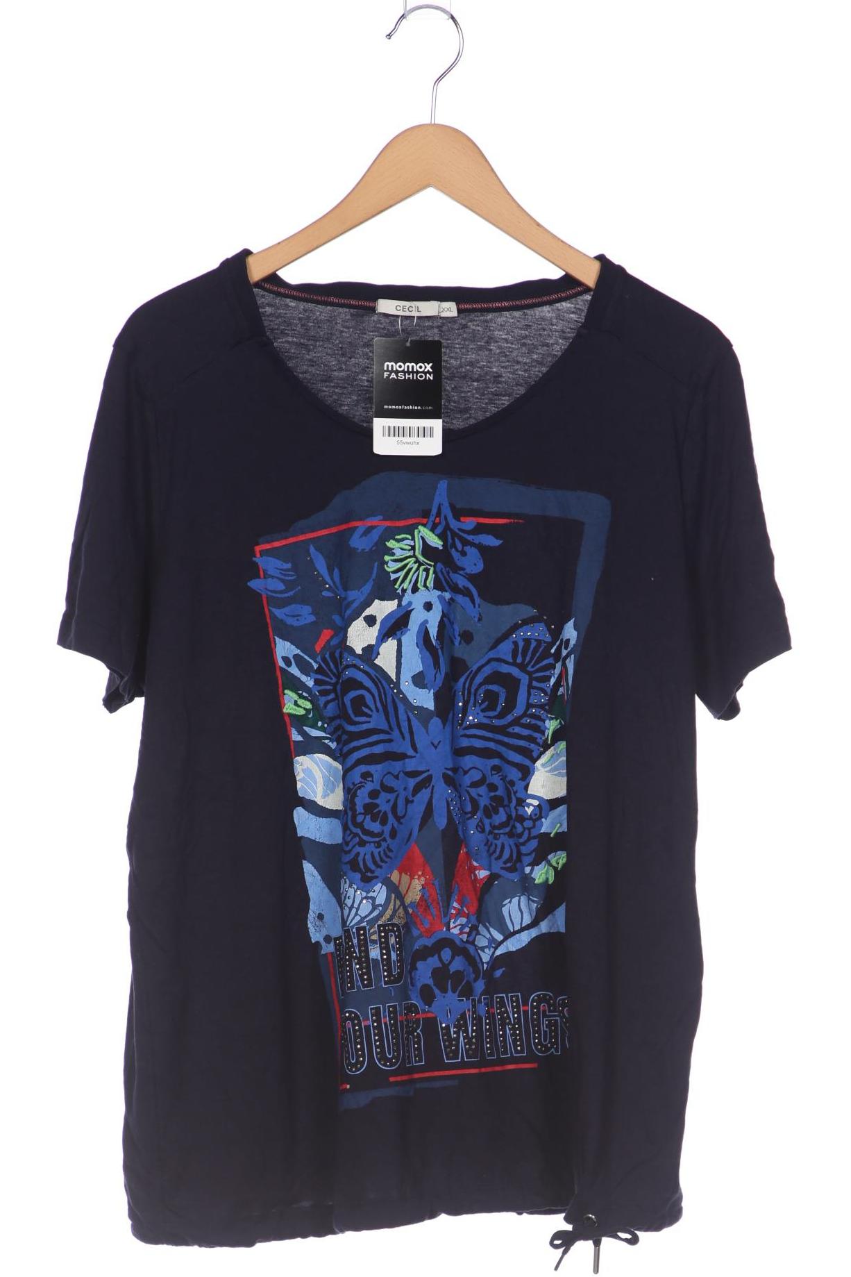 

Cecil Damen T-Shirt, marineblau, Gr. 46