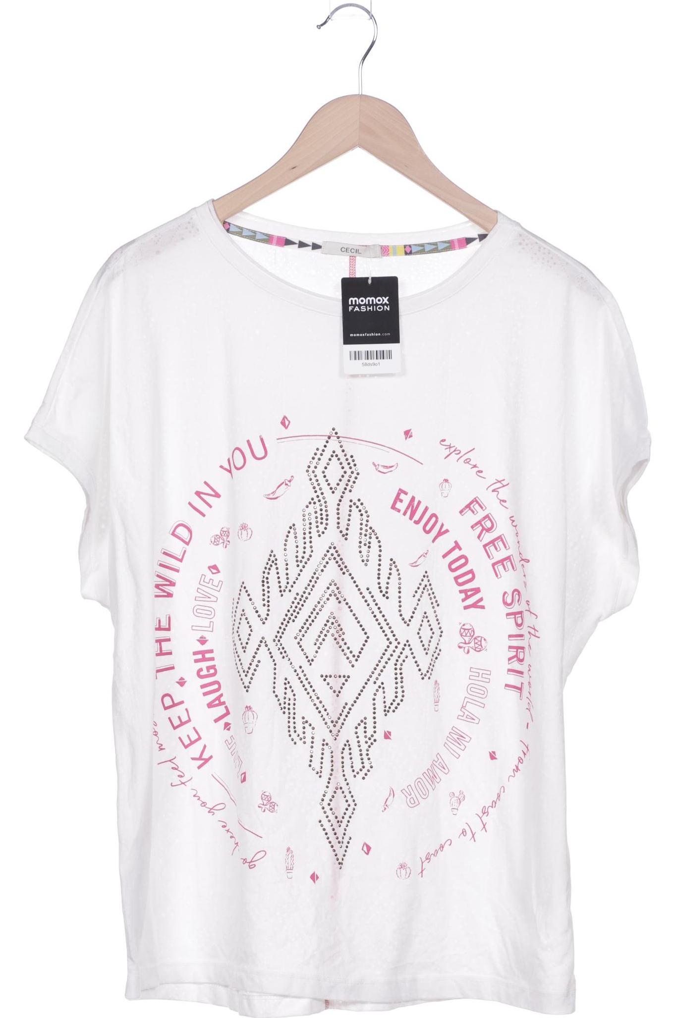 

Cecil Damen T-Shirt, weiß, Gr. 44