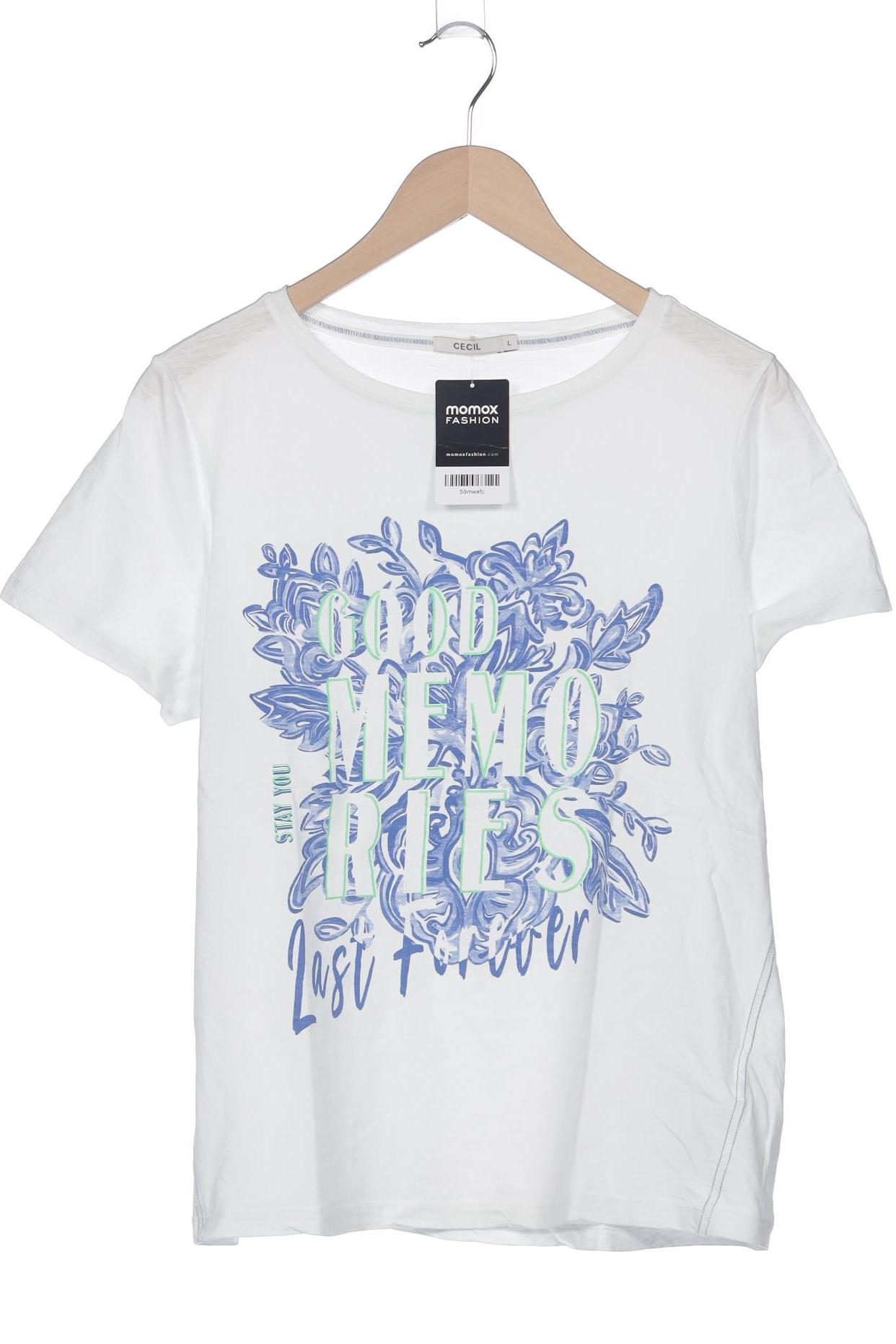

Cecil Damen T-Shirt, weiß, Gr. 42