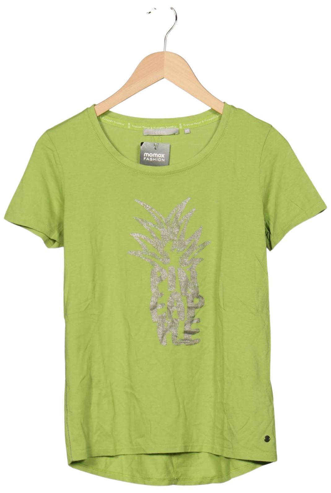 

Cecil Damen T-Shirt, hellgrün, Gr. 34