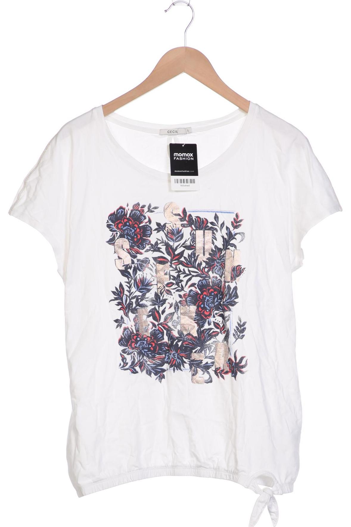 

CECIL Damen T-Shirt, weiß