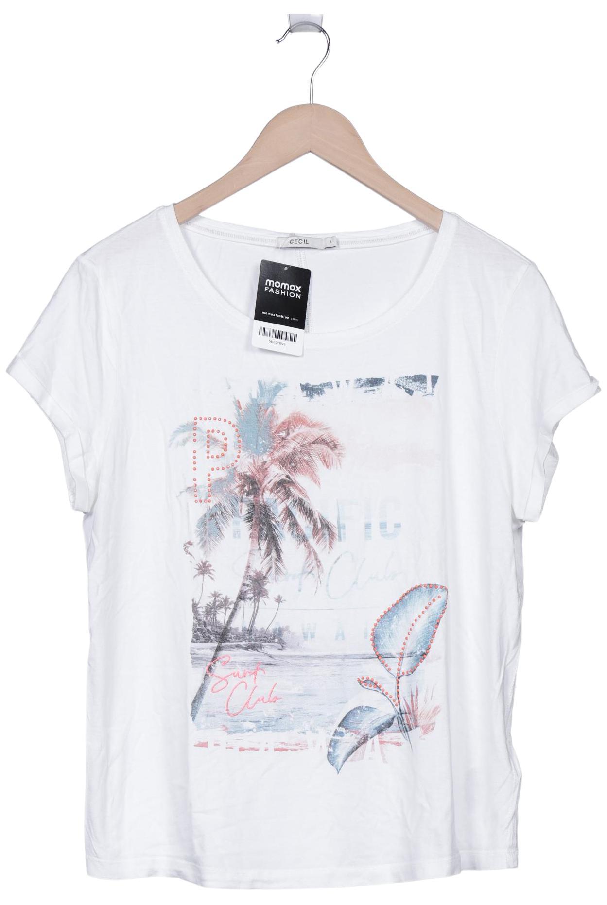 

Cecil Damen T-Shirt, weiß, Gr. 42