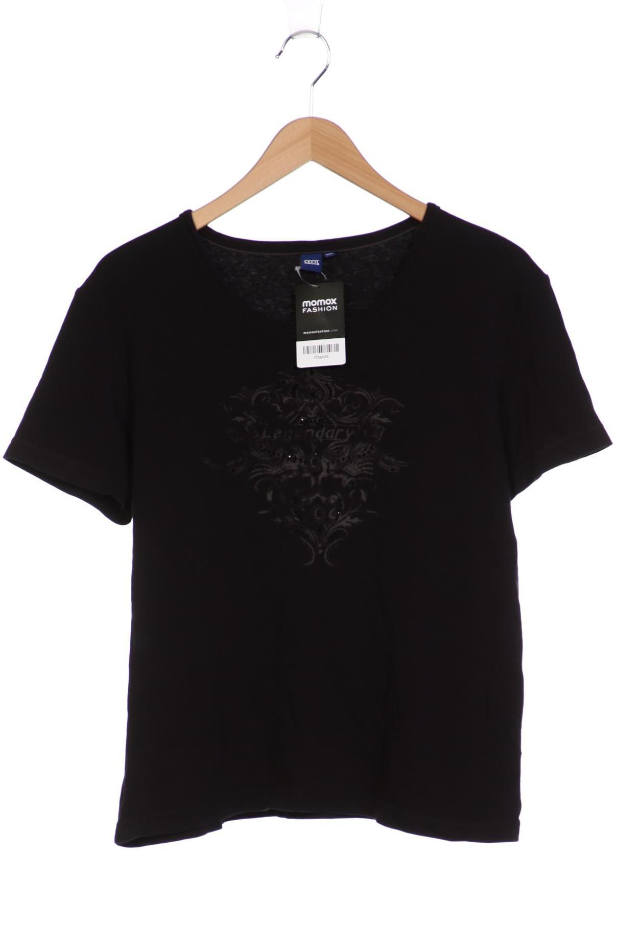 

Cecil Damen T-Shirt, schwarz, Gr. 46