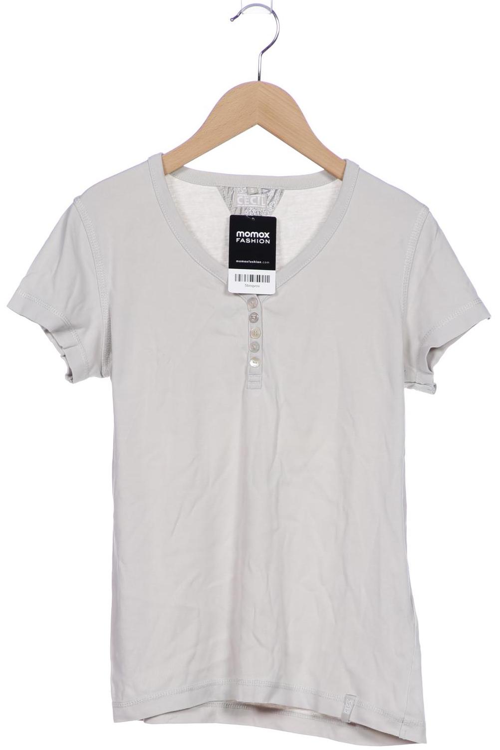 

Cecil Damen T-Shirt, cremeweiß, Gr. 36
