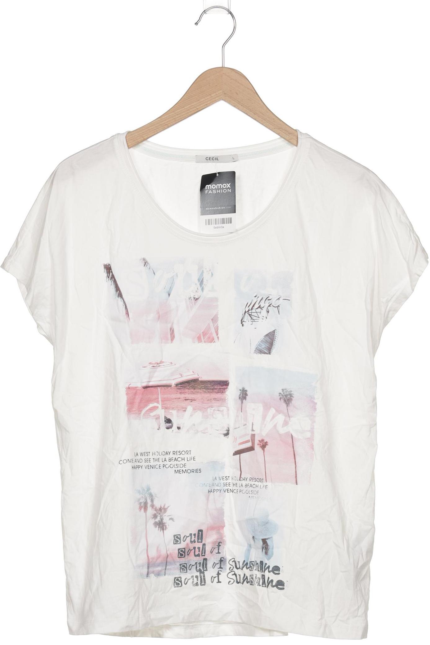 

Cecil Damen T-Shirt, weiß, Gr. 42