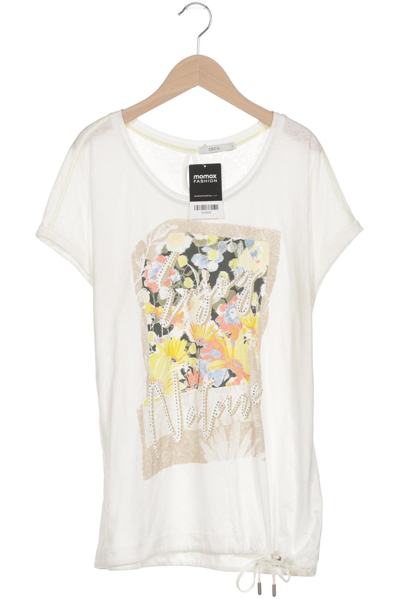 

Cecil Damen T-Shirt, weiß, Gr. 42