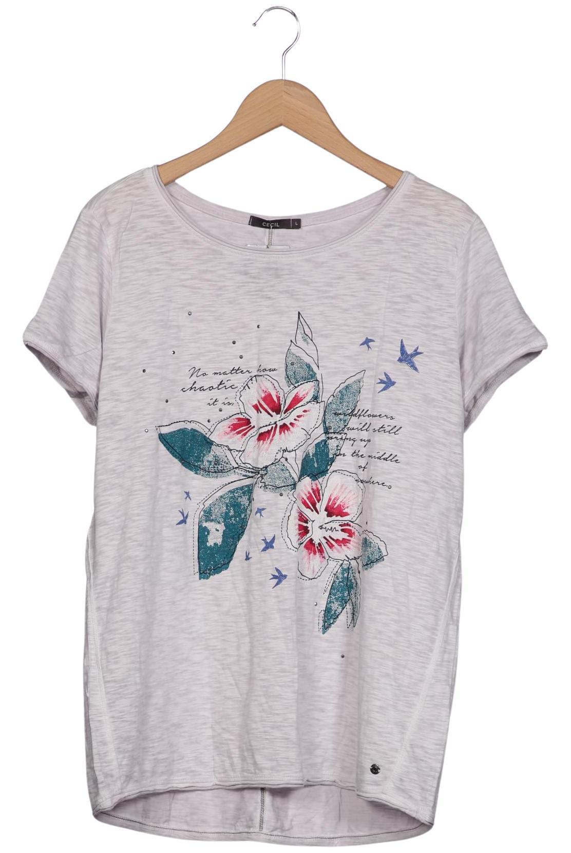 

Cecil Damen T-Shirt, grau, Gr. 42