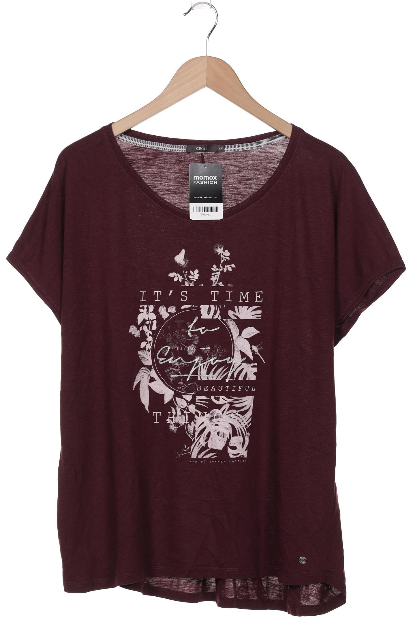 

Cecil Damen T-Shirt, bordeaux, Gr. 46