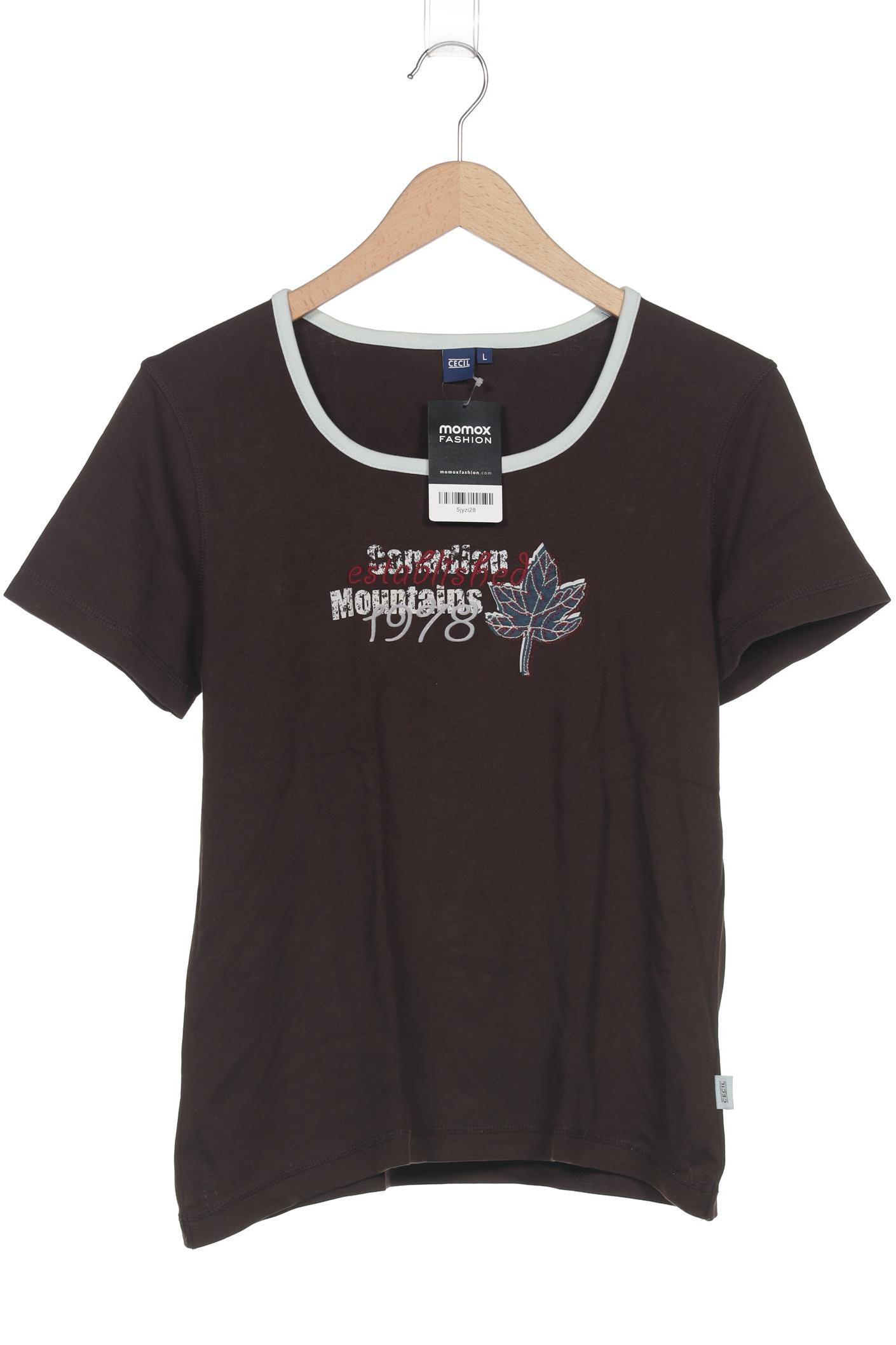 

Cecil Damen T-Shirt, braun, Gr. 42