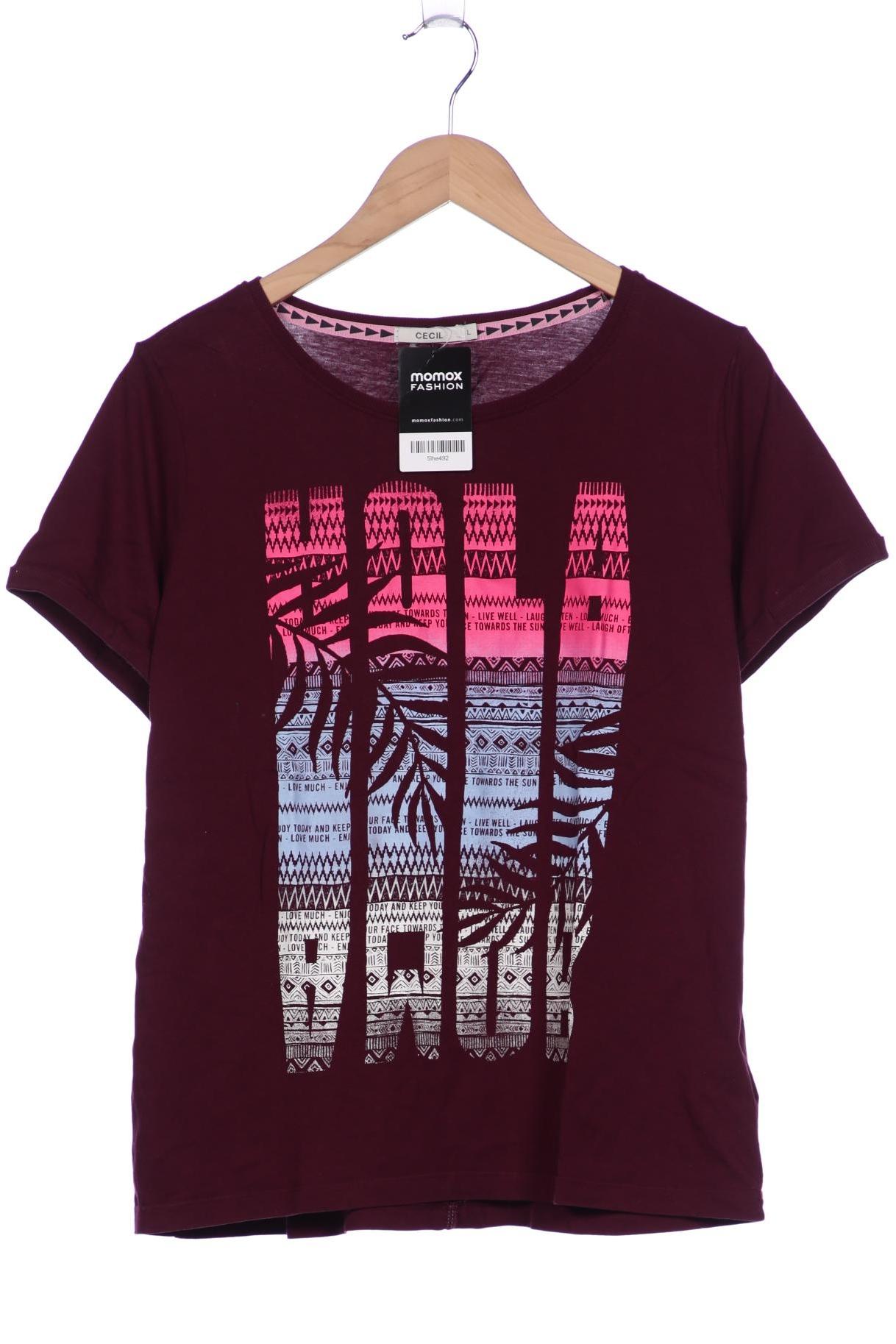 

Cecil Damen T-Shirt, bordeaux, Gr. 42