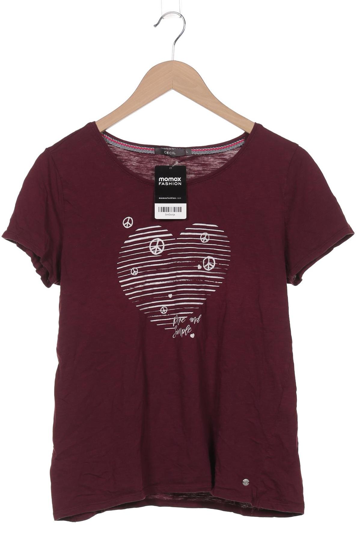 

Cecil Damen T-Shirt, bordeaux, Gr. 42