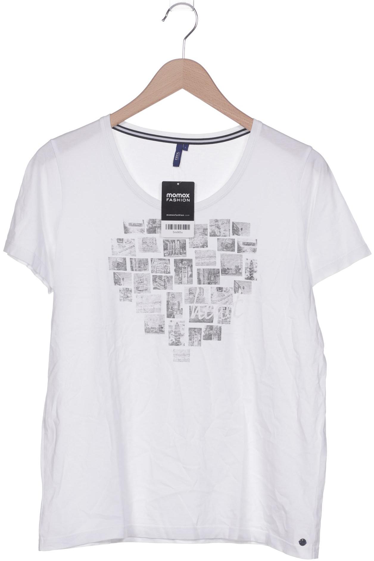 

Cecil Damen T-Shirt, weiß, Gr. 42