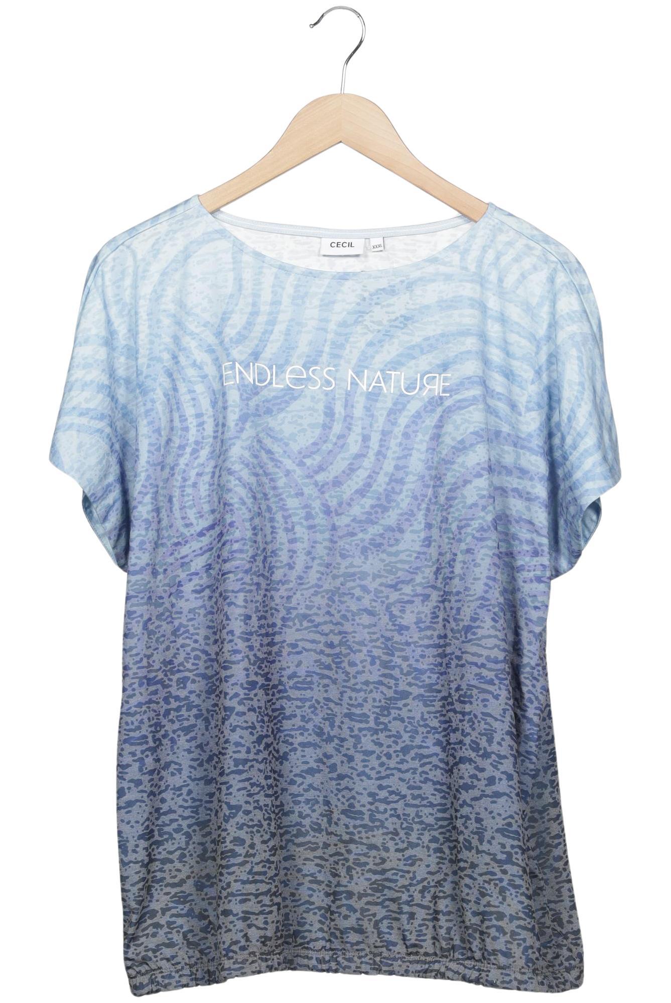 

Cecil Damen T-Shirt, hellblau, Gr. 48