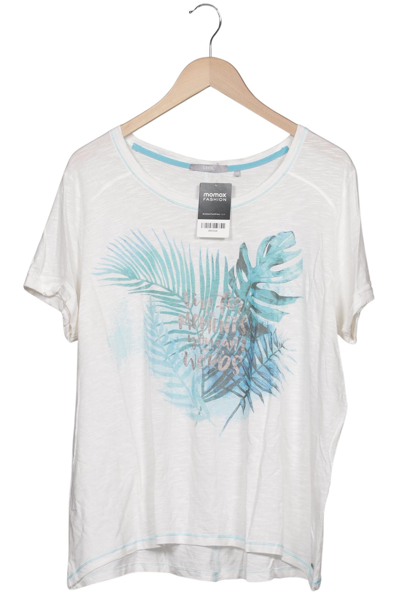 

Cecil Damen T-Shirt, cremeweiß, Gr. 46