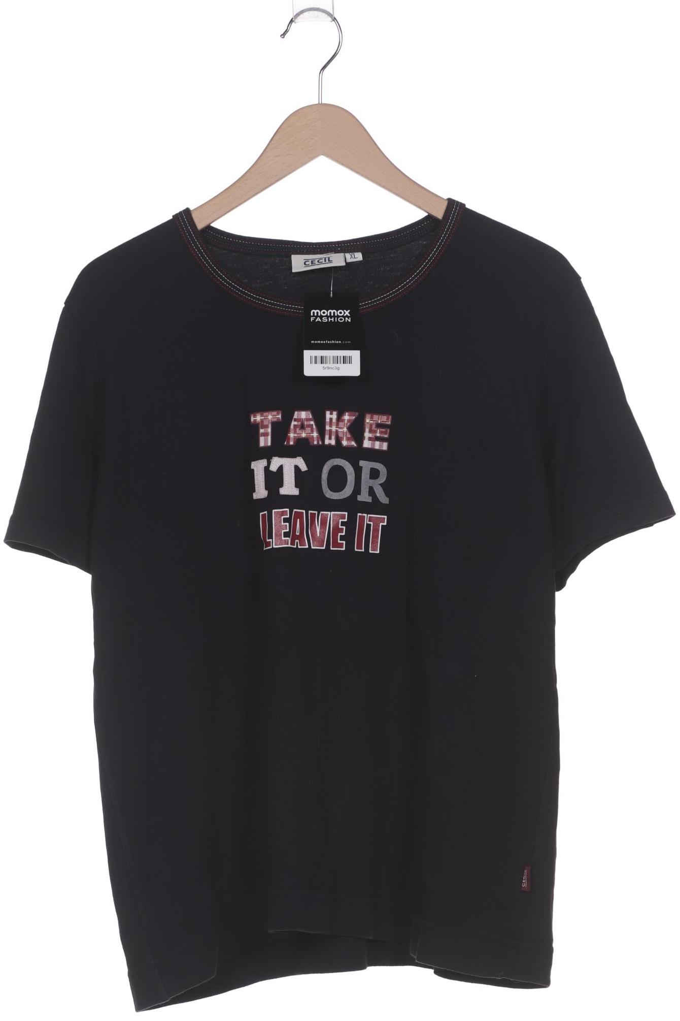 

Cecil Damen T-Shirt, schwarz, Gr. 44