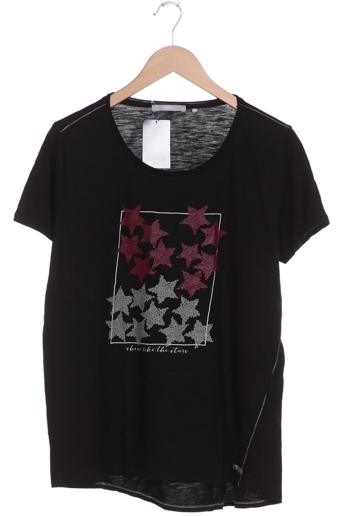 

CECIL Damen T-Shirt, schwarz