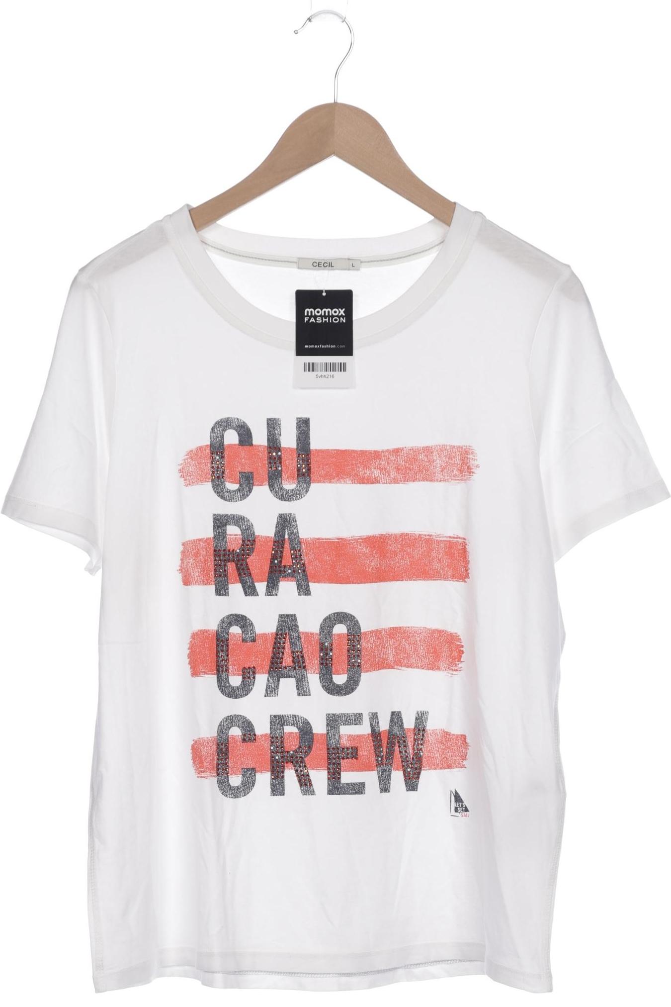 

Cecil Damen T-Shirt, weiß, Gr. 42