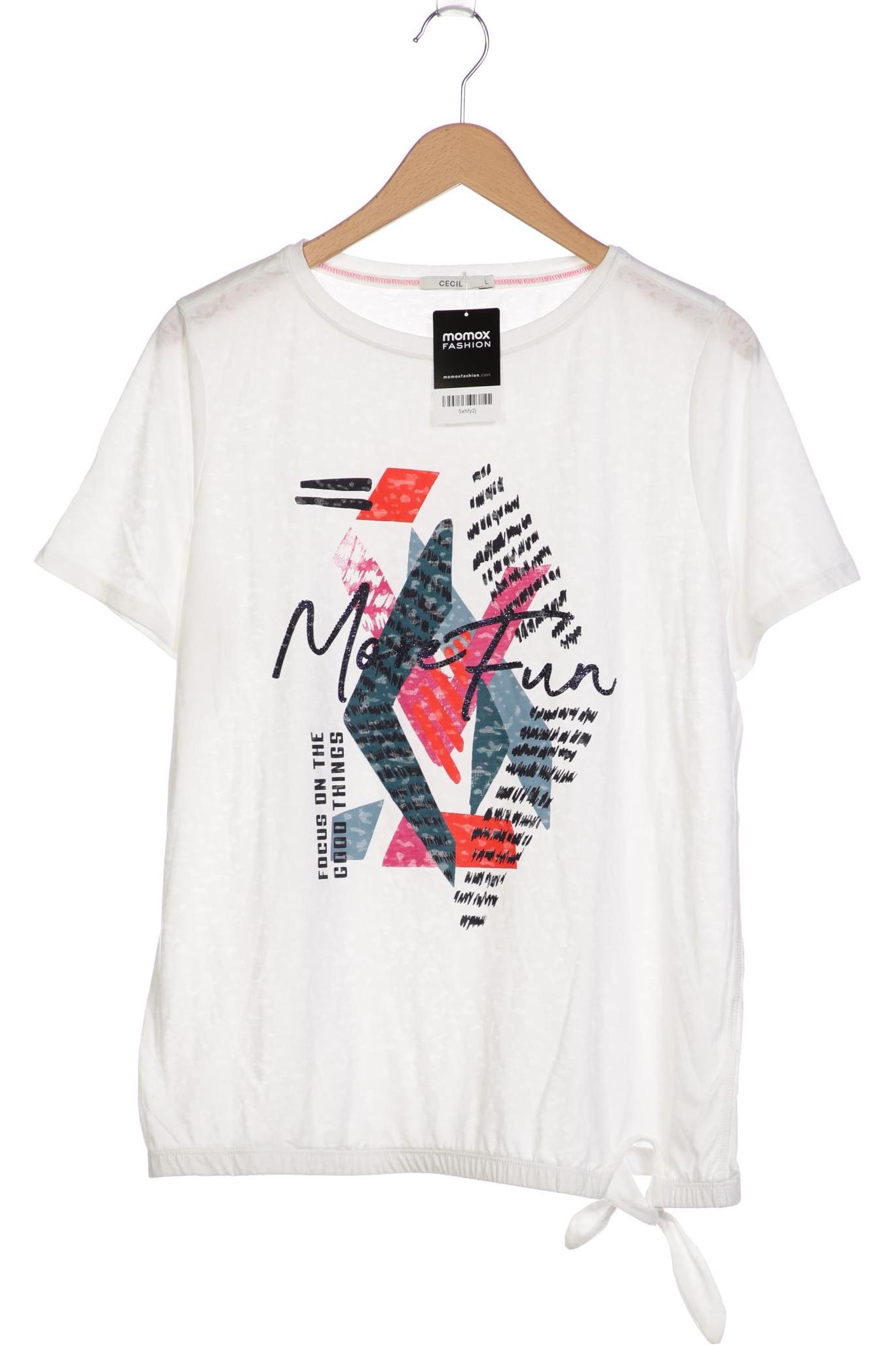 

Cecil Damen T-Shirt, weiß, Gr. 42
