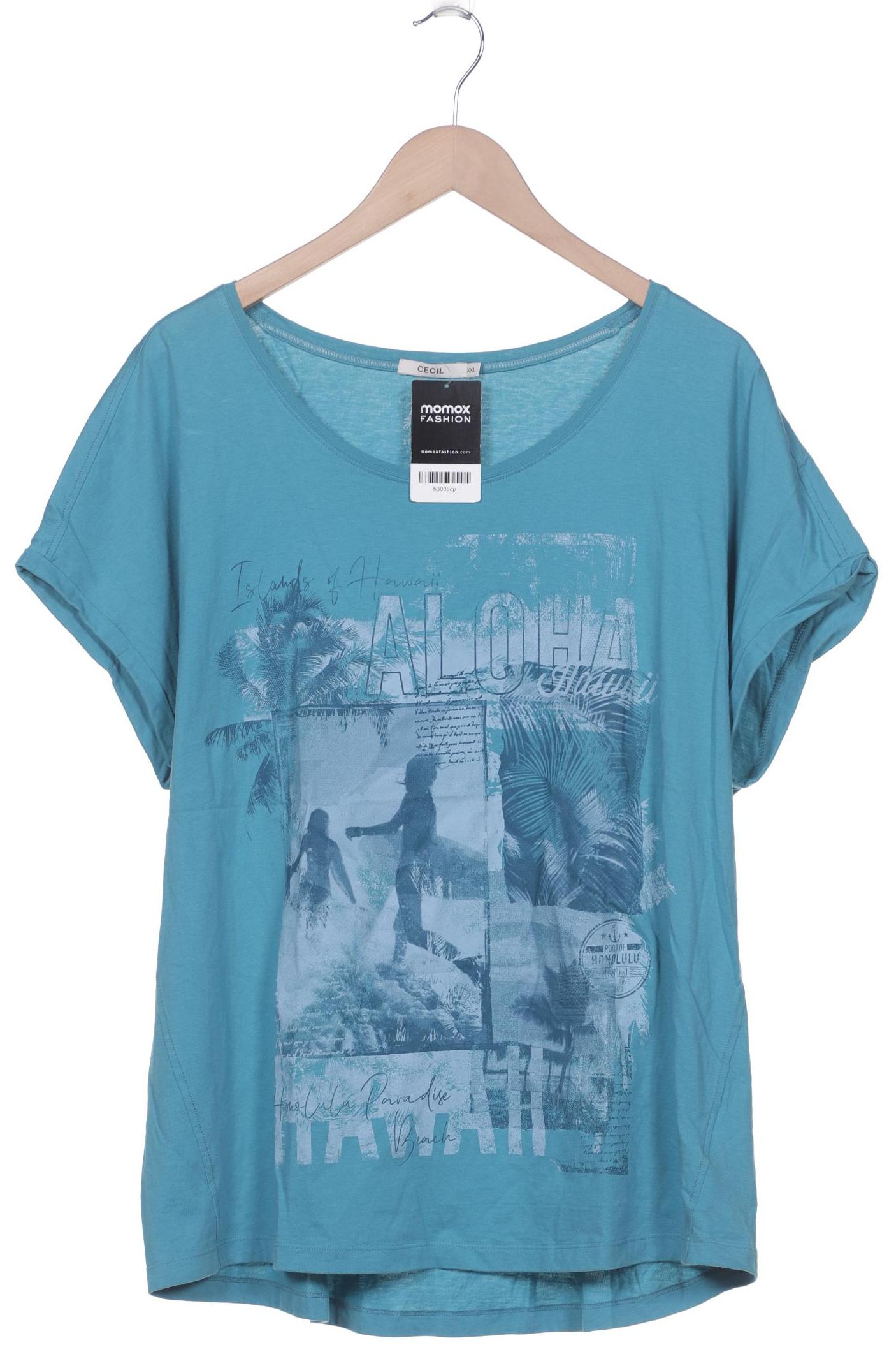

Cecil Damen T-Shirt, blau, Gr. 46