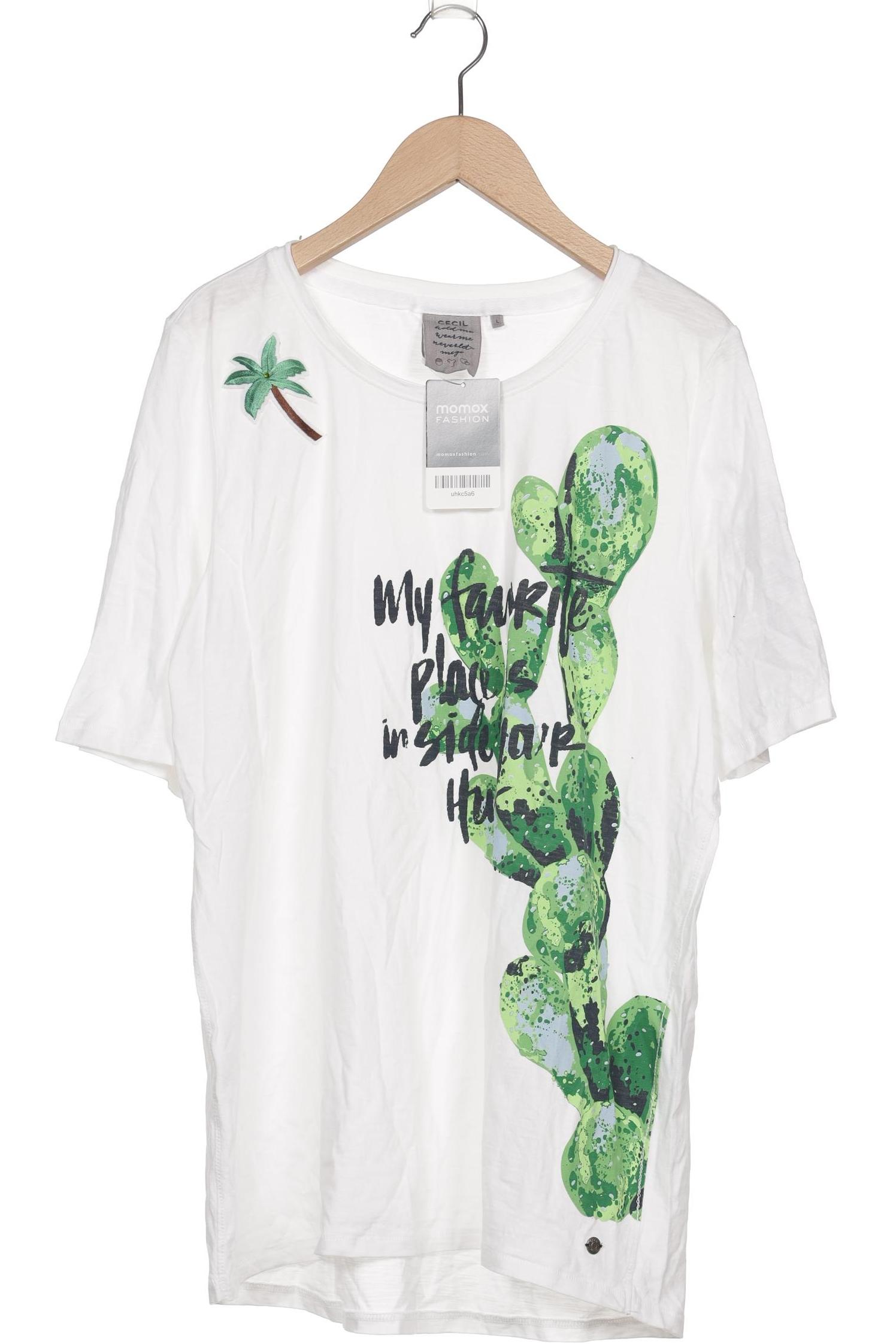 

Cecil Damen T-Shirt, weiß, Gr. 42