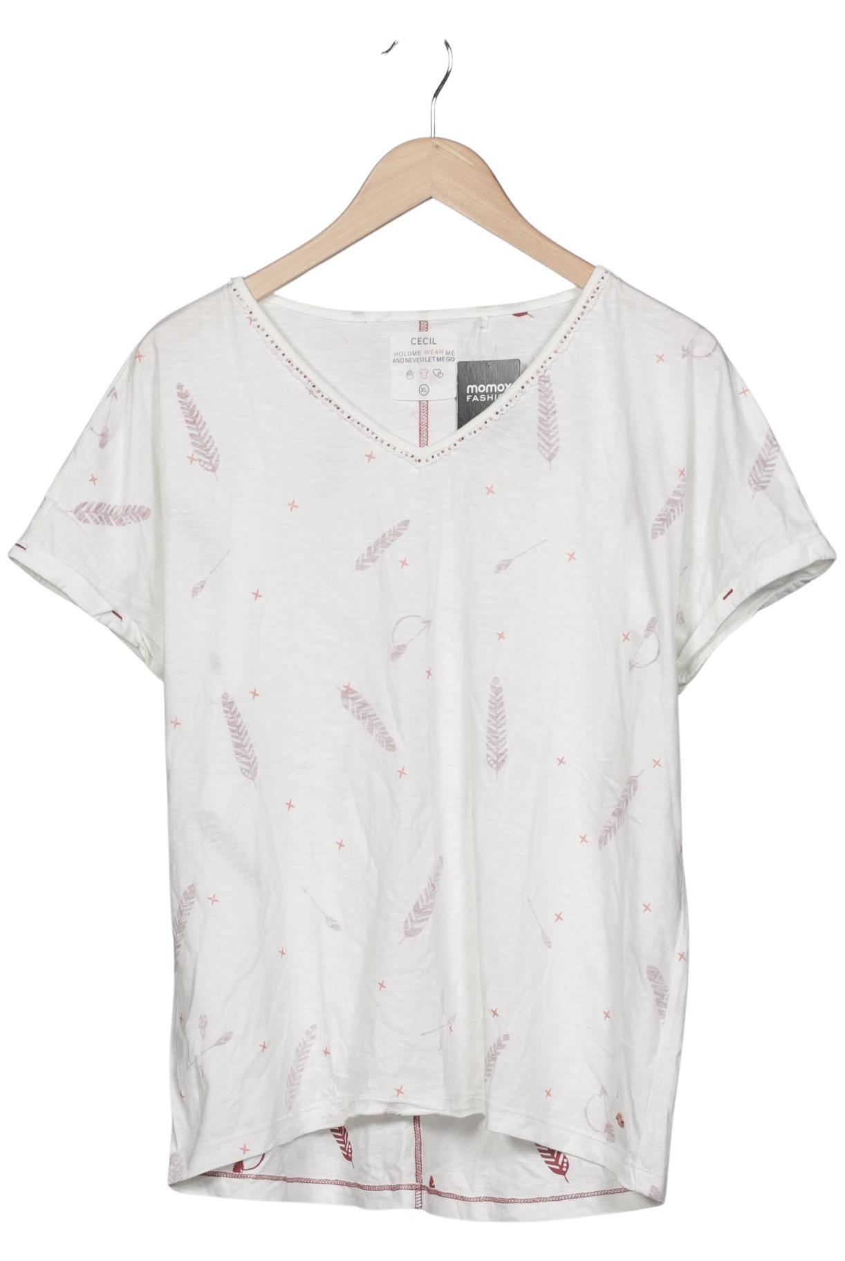 

Cecil Damen T-Shirt, cremeweiß, Gr. 44