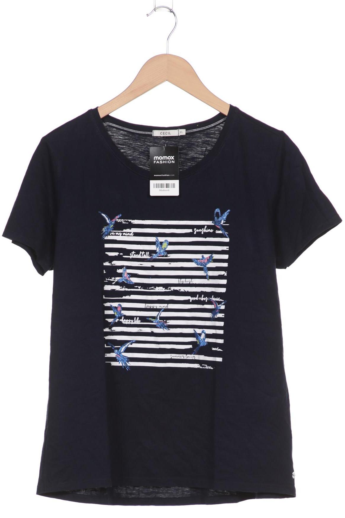 

CECIL Damen T-Shirt, marineblau