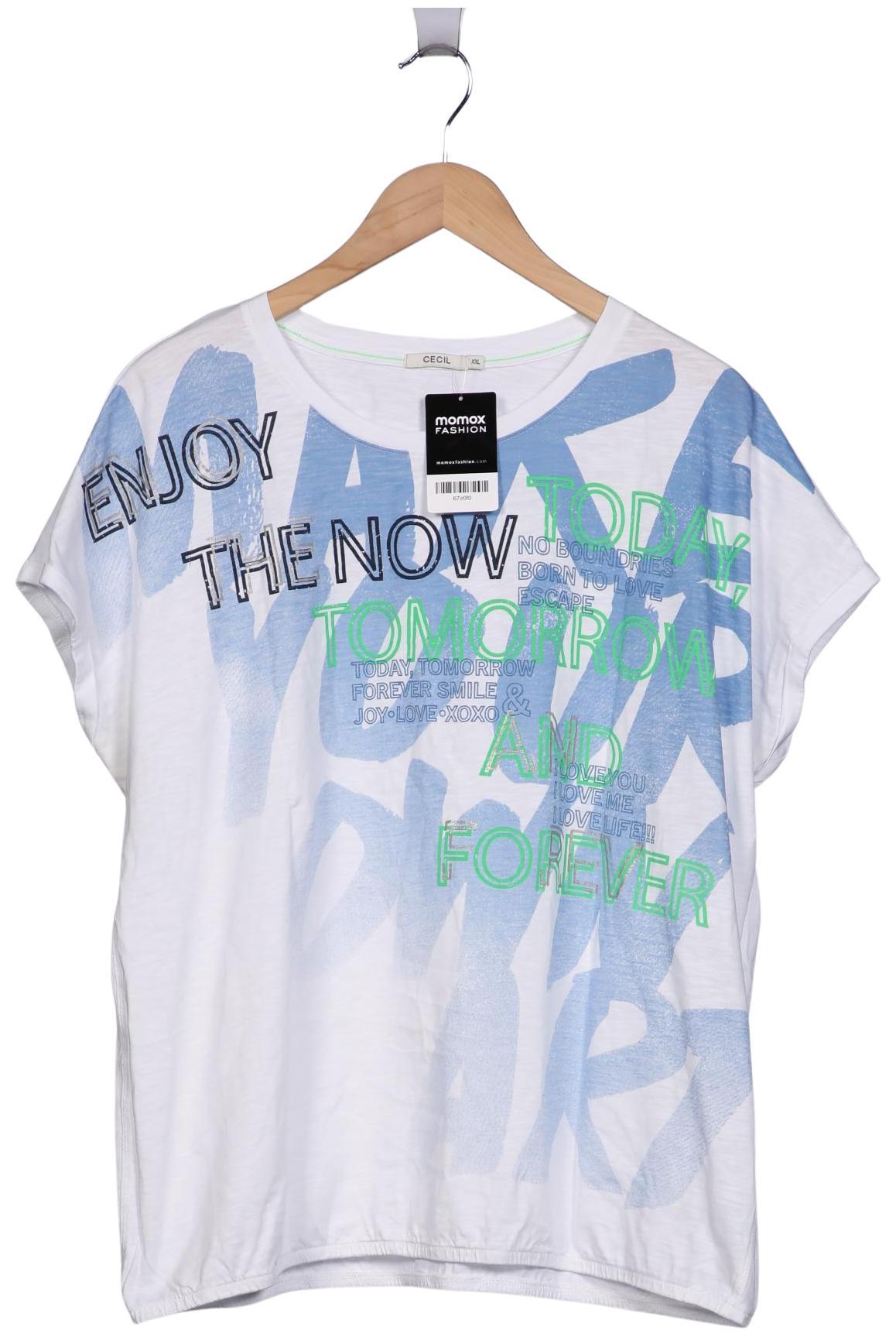 

Cecil Damen T-Shirt, weiß, Gr. 46