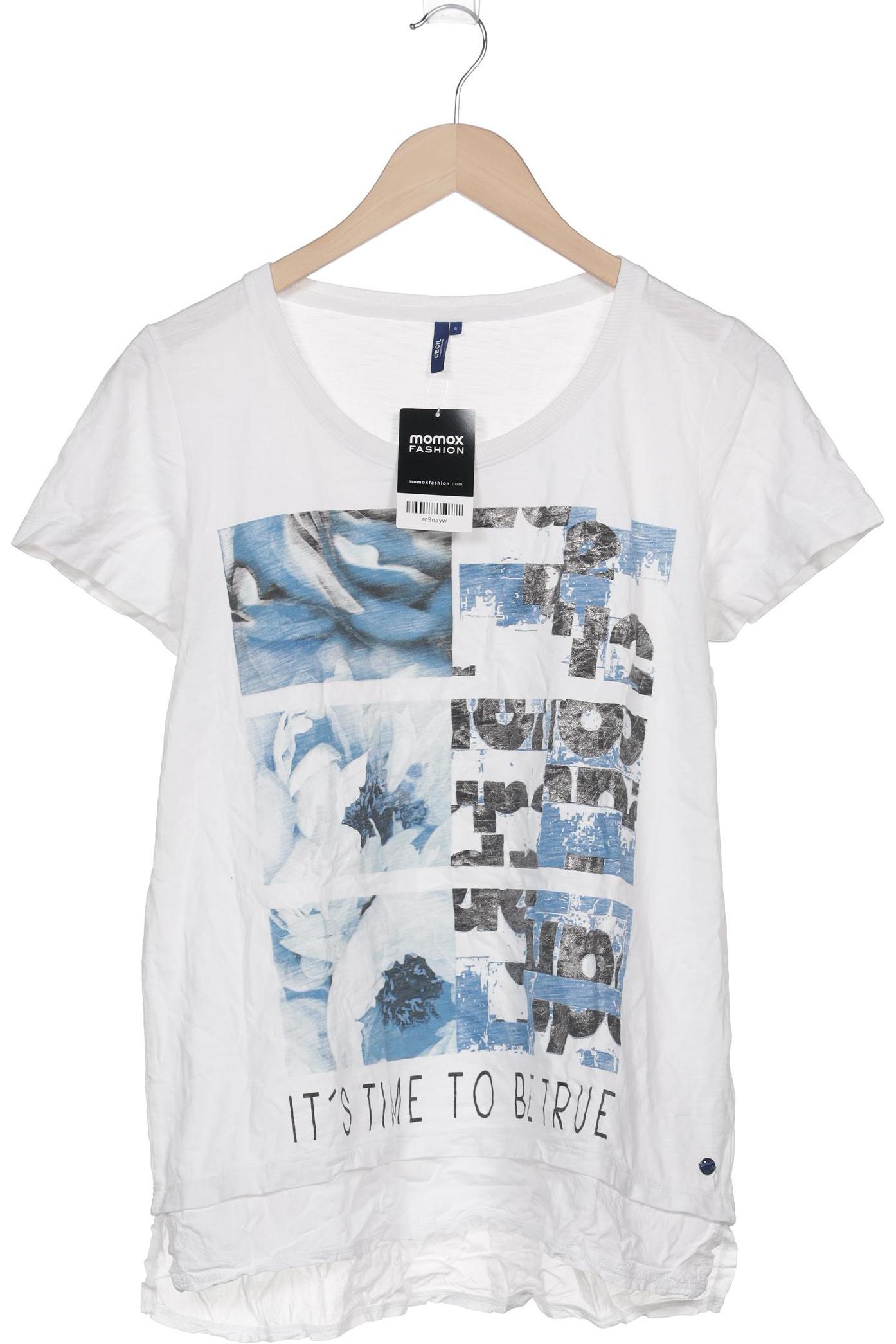 

Cecil Damen T-Shirt, weiß, Gr. 36